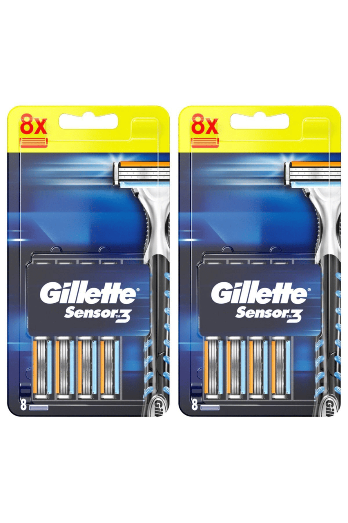 Gillette Sensor3 8'li Bıçak X2 Adet