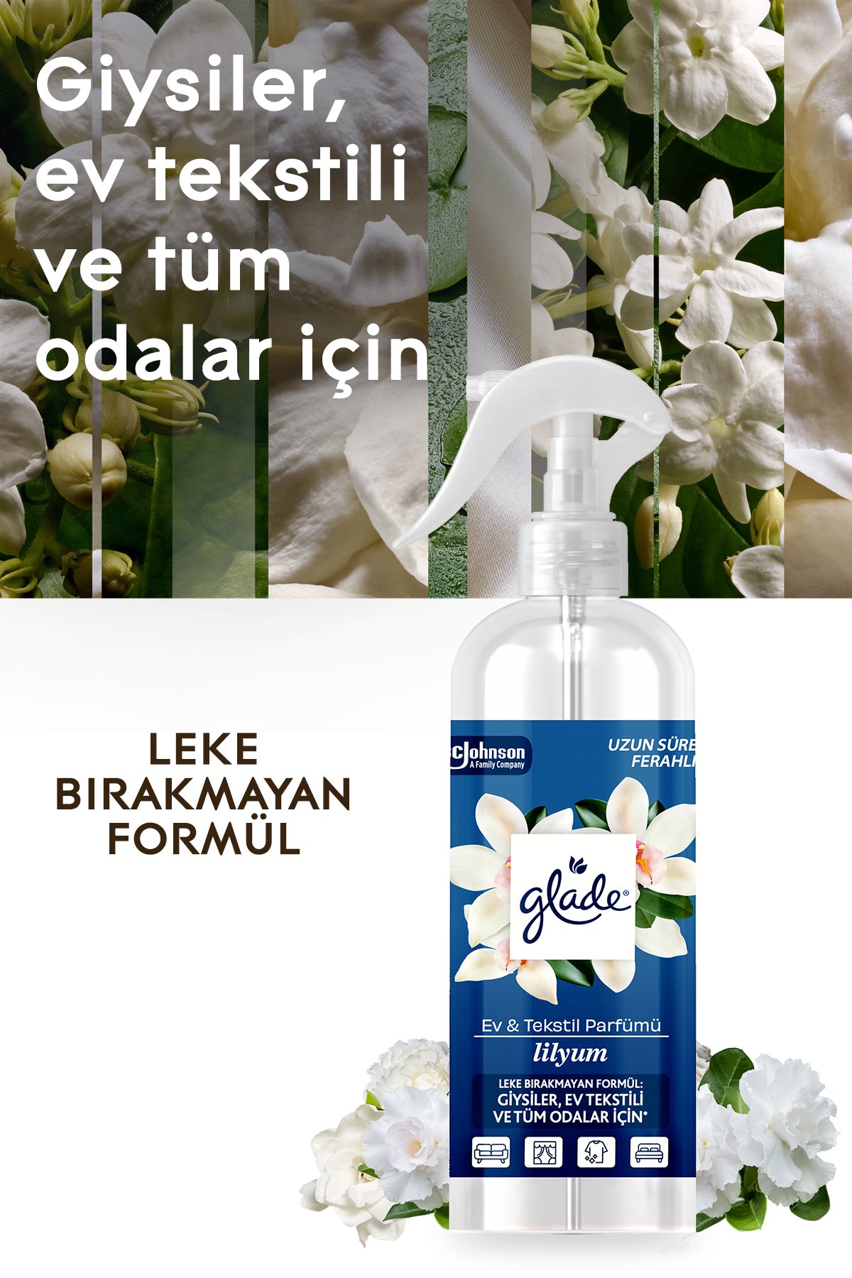 Glade Multi Sprey Gül Bahçesi 500 ml Oda Kokusu