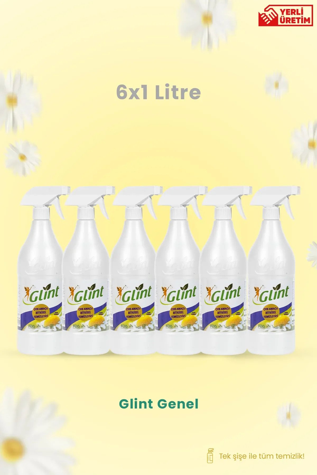 Glint Çok Amaçlı Bitkisel Sprey 1000 ml x6 Adet