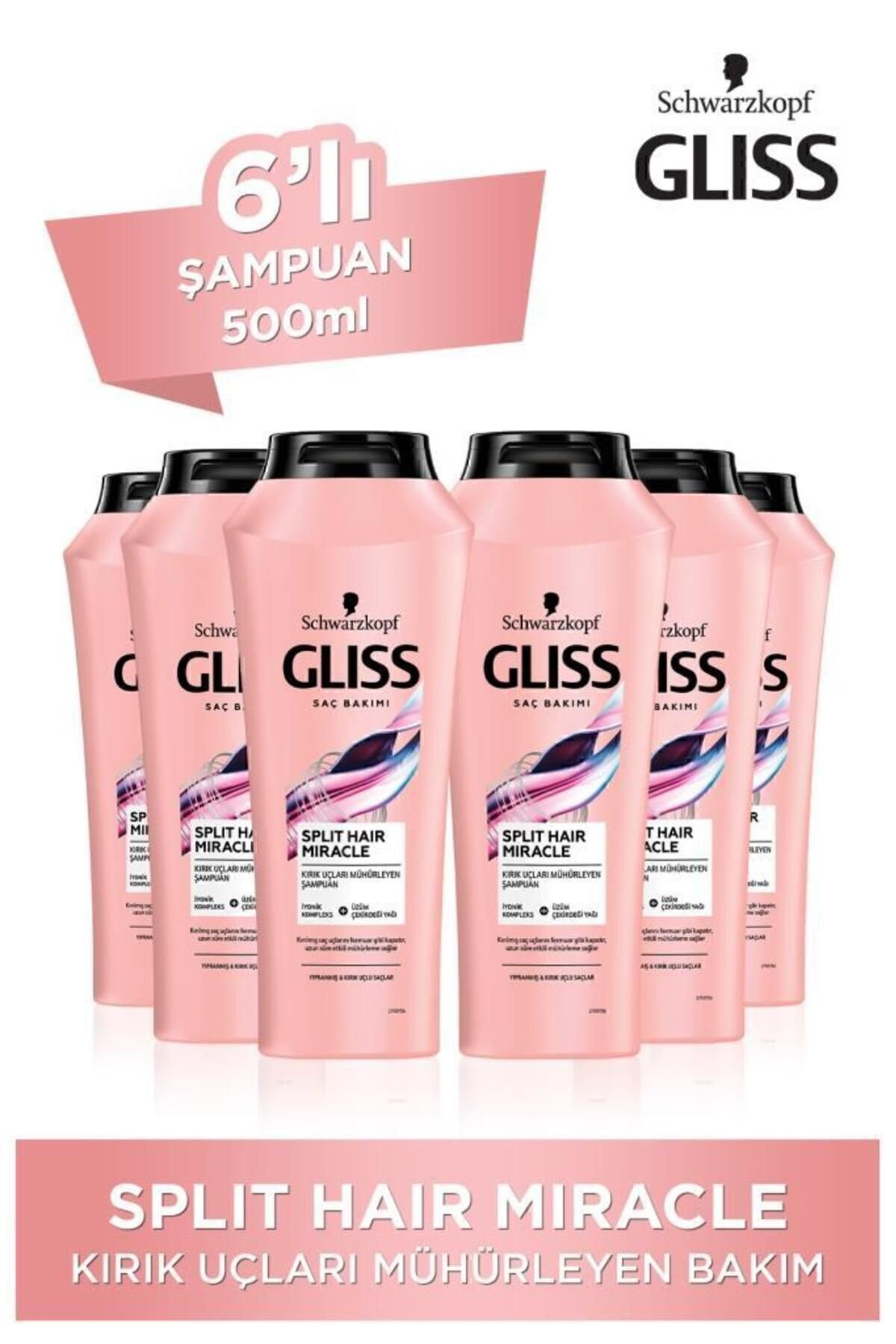 Gliss Split Hair Miracle Şampuan 400 Ml x 8 Adet