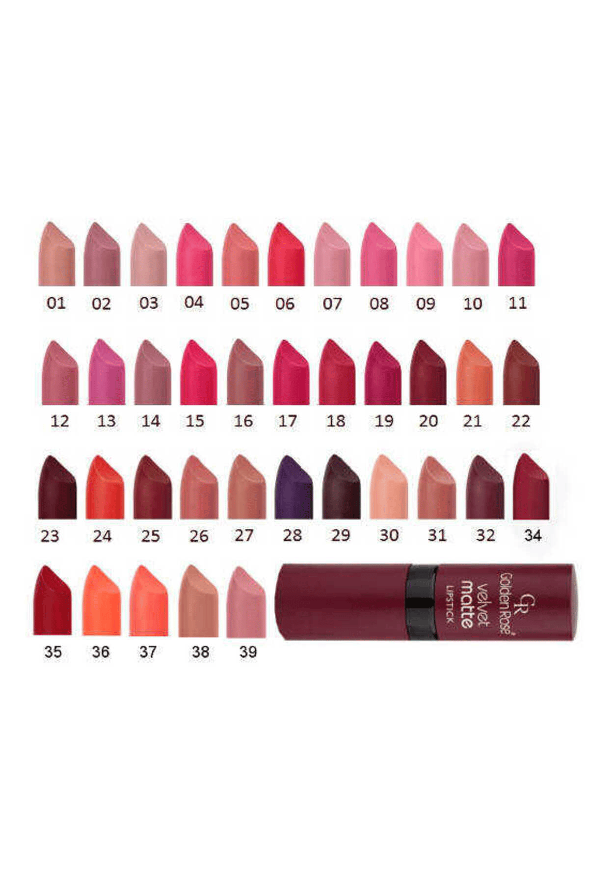 Golden Rose Mat Ruj - Velvet Matte Lipstick No: 34 8691190466343