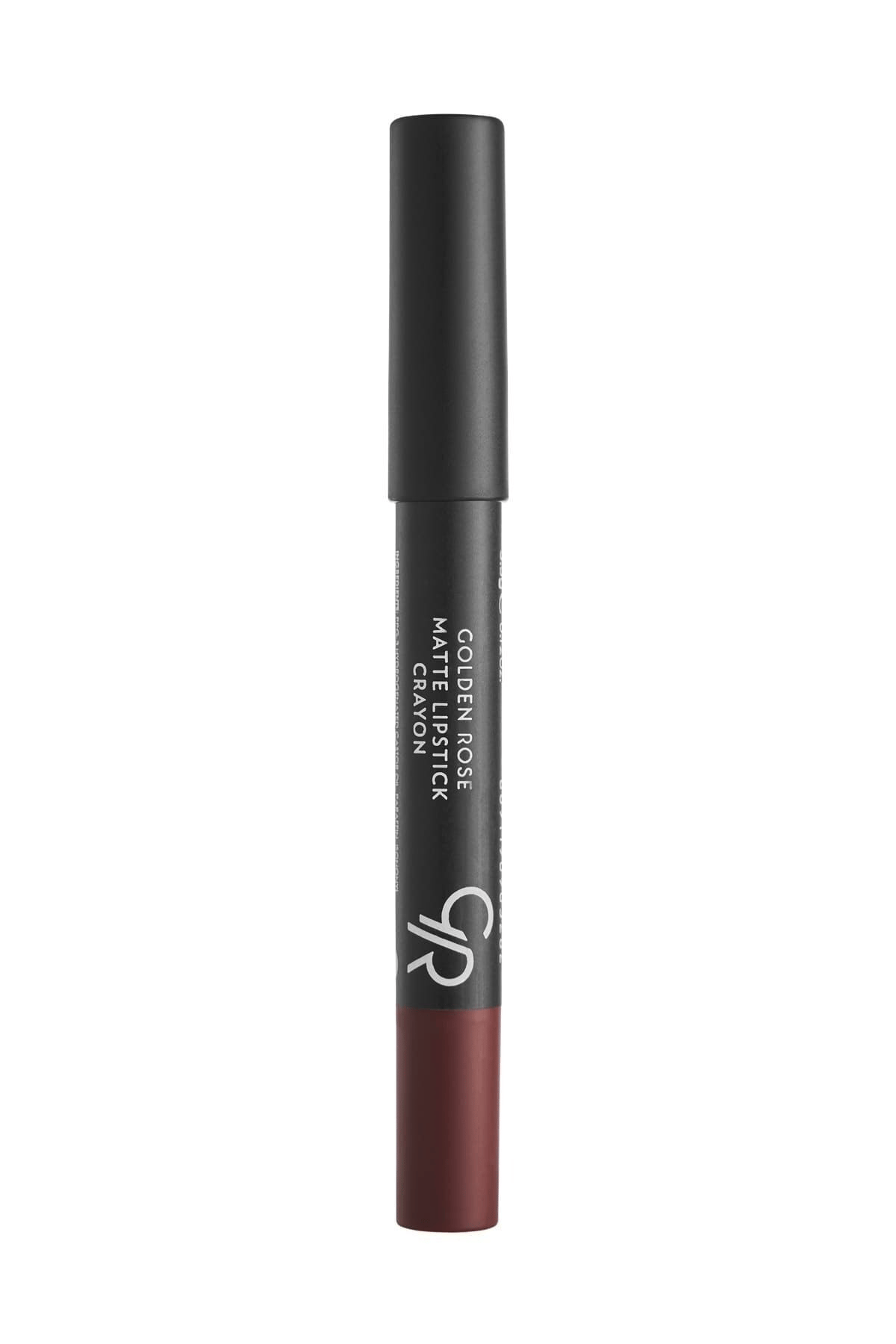 Golden Rose Matte Lipstick Crayon No: 01 Chocolate Brown - Mat Kalem Ruj - 8691190903015