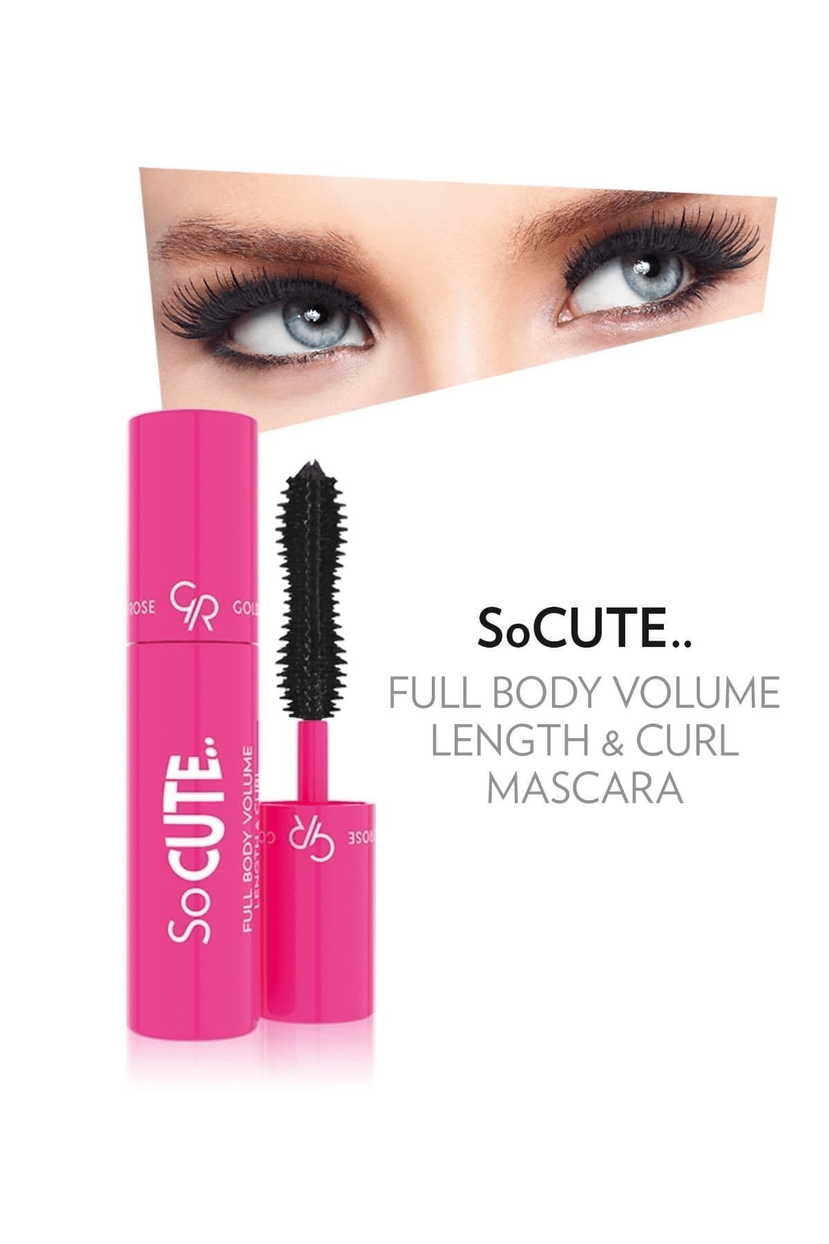 Golden Rose So Cute Full Body Volume Length & Curl Mascara - Black - Mini Maskara - 8691190965853