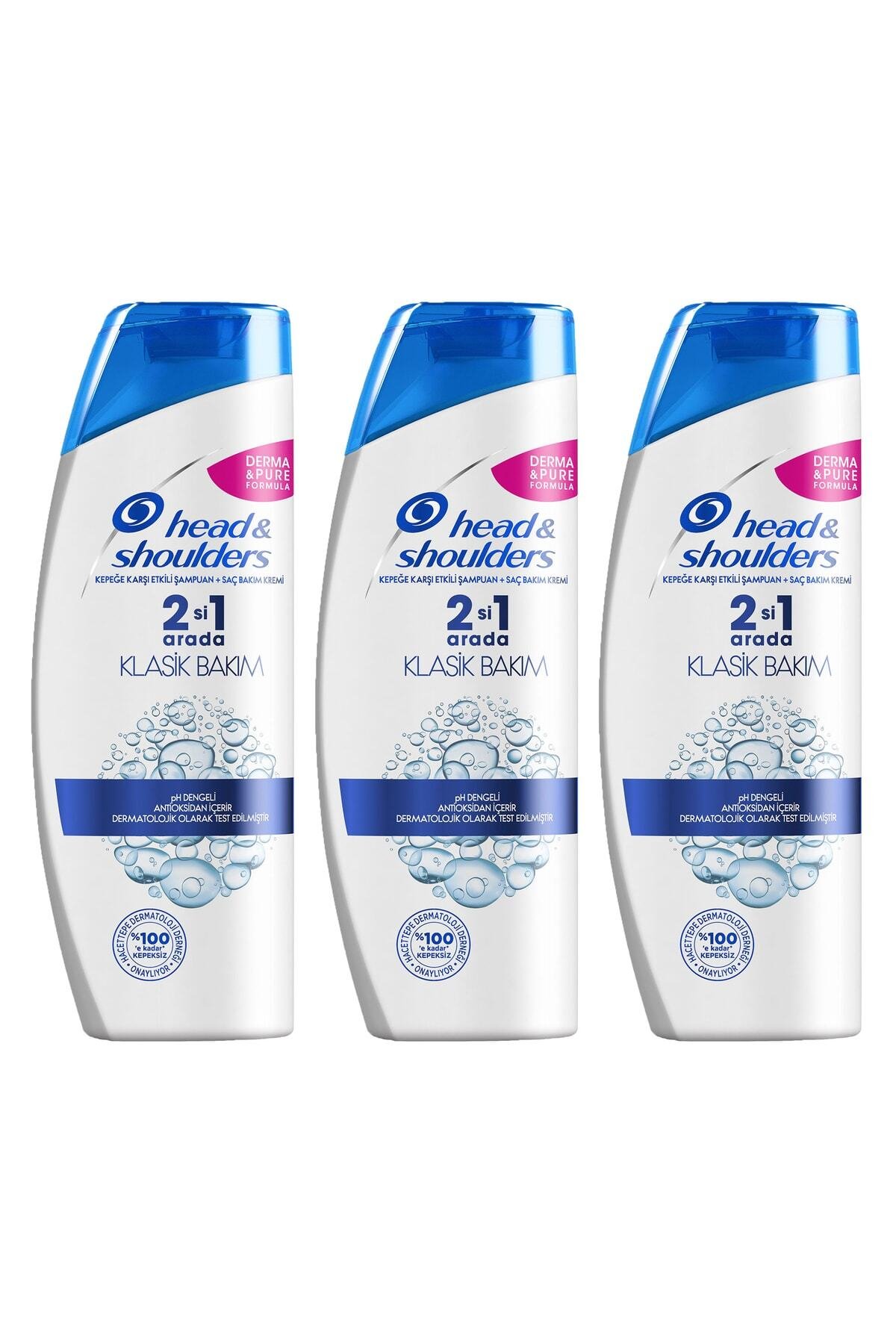 Head & Shoulders 2'si 1 Arada Şampuan Klasik Bakım 350ml X 3 Adet