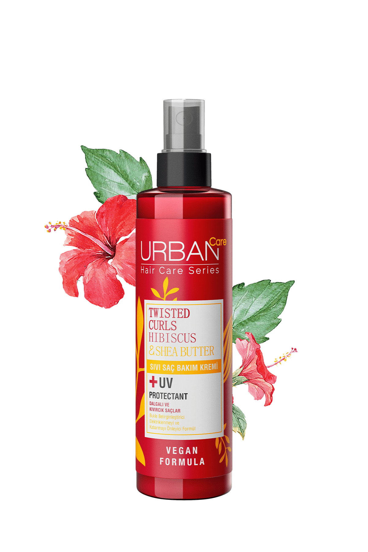 Hibiscus & Shea Butter Kıvırcık ve Dalgalı Saçlara Özel Sıvı Saç Bakım Kremi-vegan-200ml