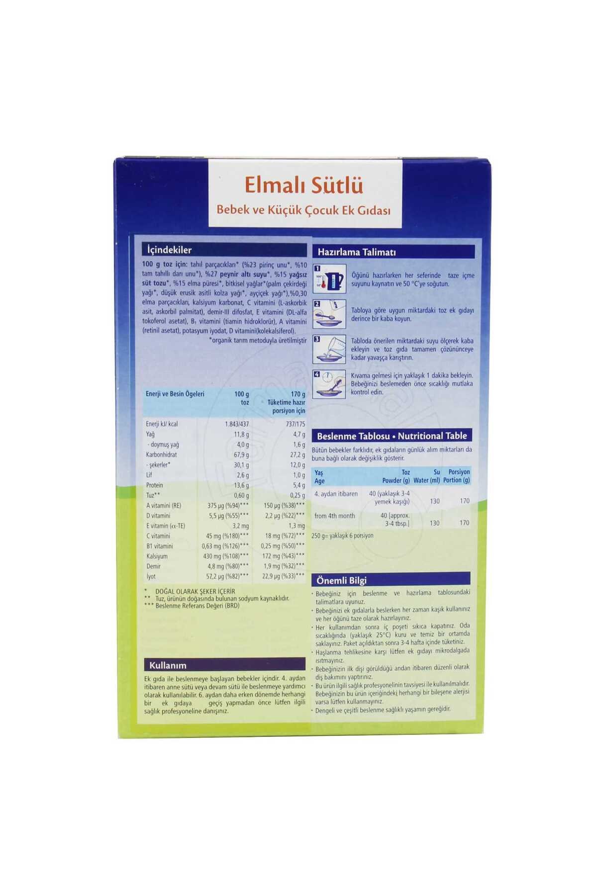 HiPP Organik İyi Geceler  Elmalı Sütlü Tahıl Bazlı Ek Gıda 250ML