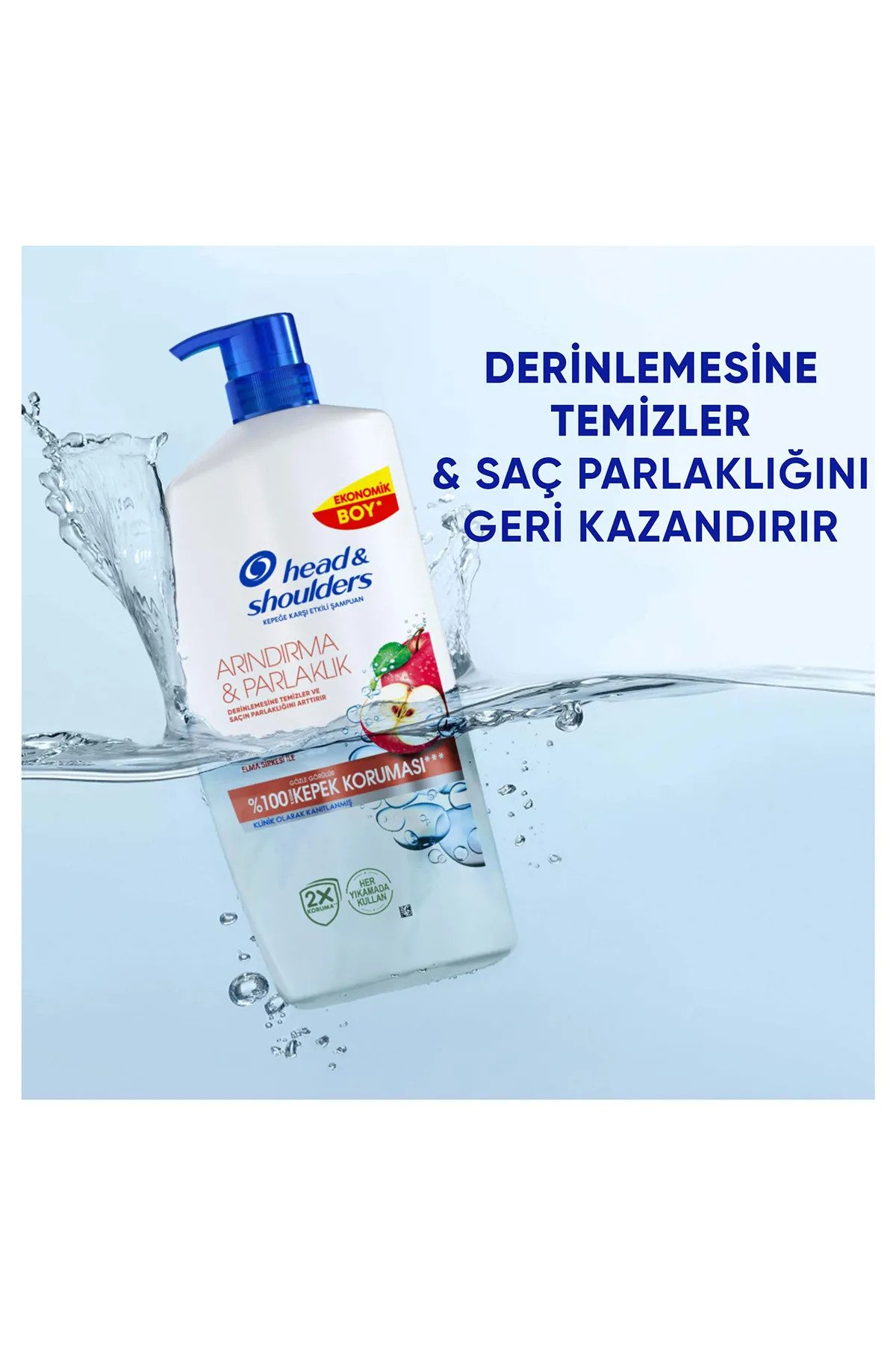 H&S  Arındırma ve Parlaklık Elma Şampuan 800 ml