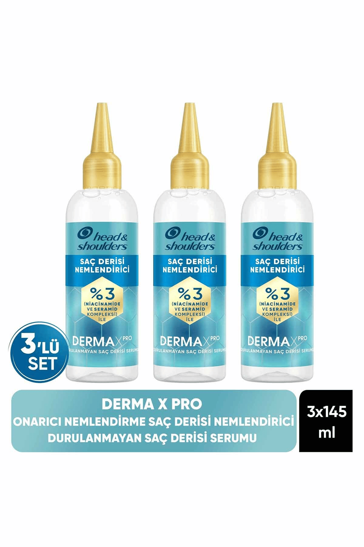 H&S DERMAXPRO SAC DERISI BALSAMI NEM 145 ML 3 Adet