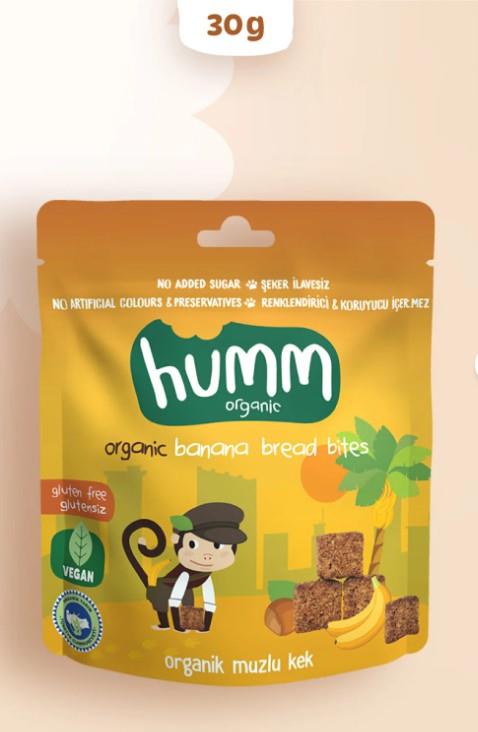 Humm Organik Glutensiz Vegan Muzlu Kek 30gr
