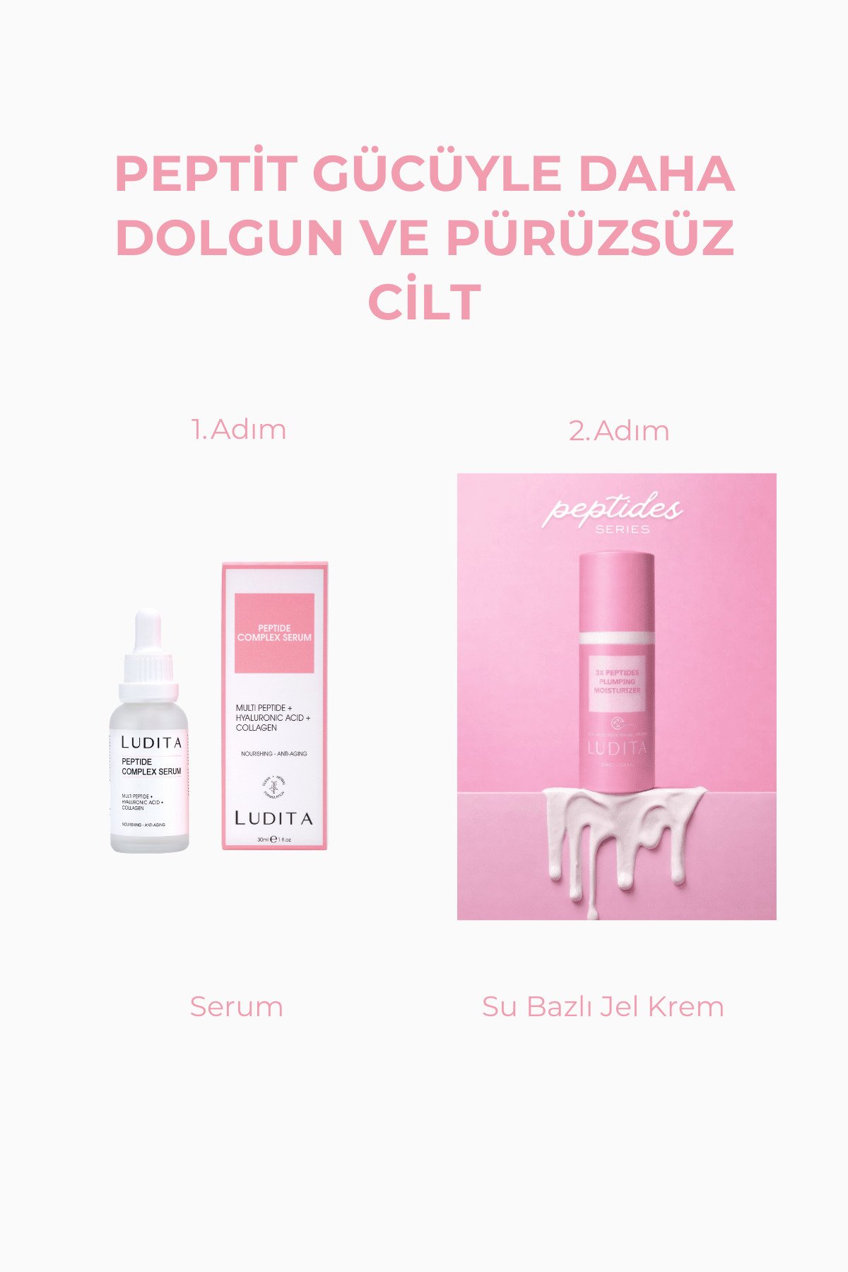 İnce Çizgi ve Kırışıklık Karşıtı, Yoğun Nemlendirici Peptit Kompleks Serum
