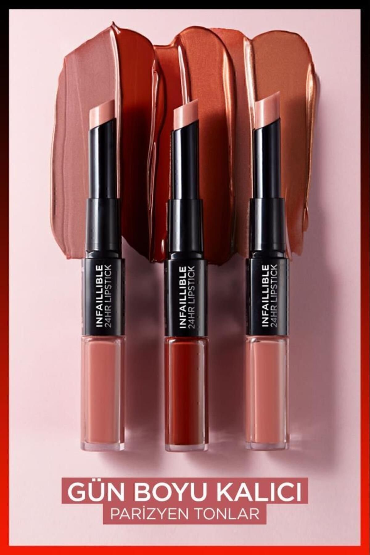 Infaillible 2-step 24 Saat Kalıcı Likit Ruj & Balm - 312 Incessant Russet
