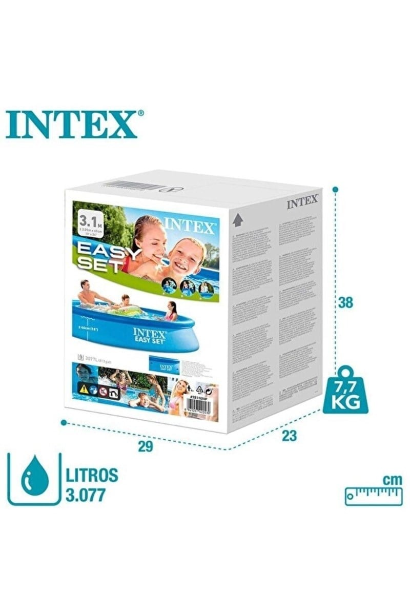 İntex 28130 Easy Kolay Kurulum Şişme Aile Havuzu 366x76cm