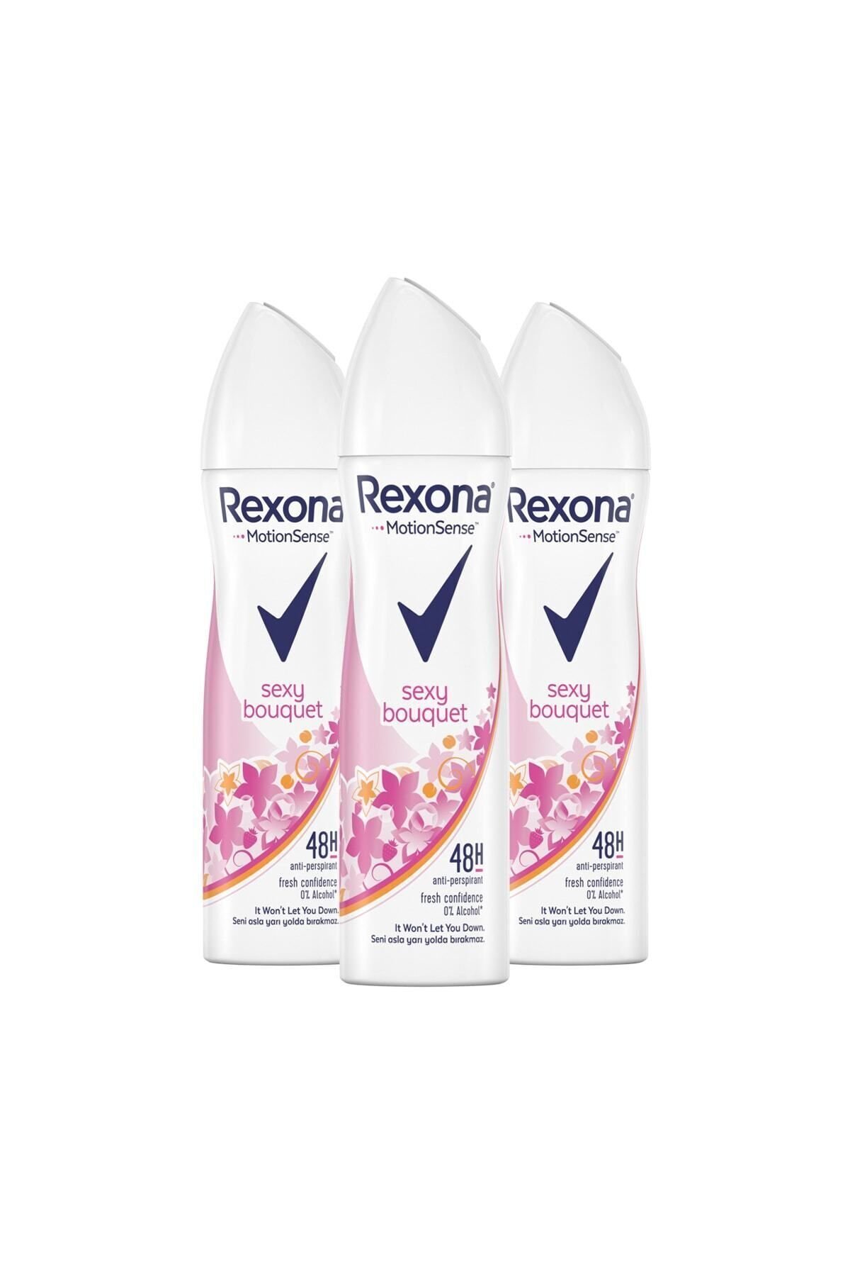 Kadın Sprey Deodorant Sexy Bouquet Ter Kokusuna Karşı Koruma 150 Ml X3 Adet