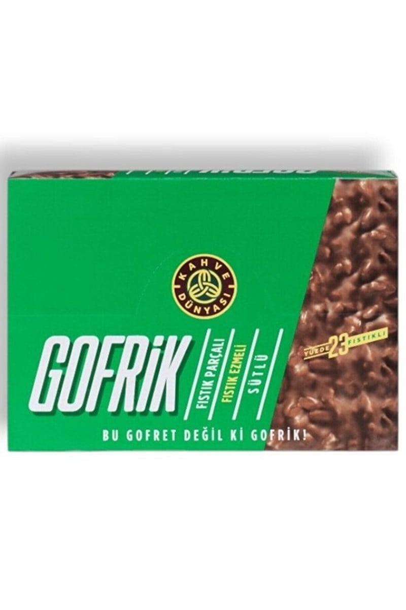 Kahve Dünyası Gofrik Antep Fıstıklı Çikolata 33gr x 24 Adet