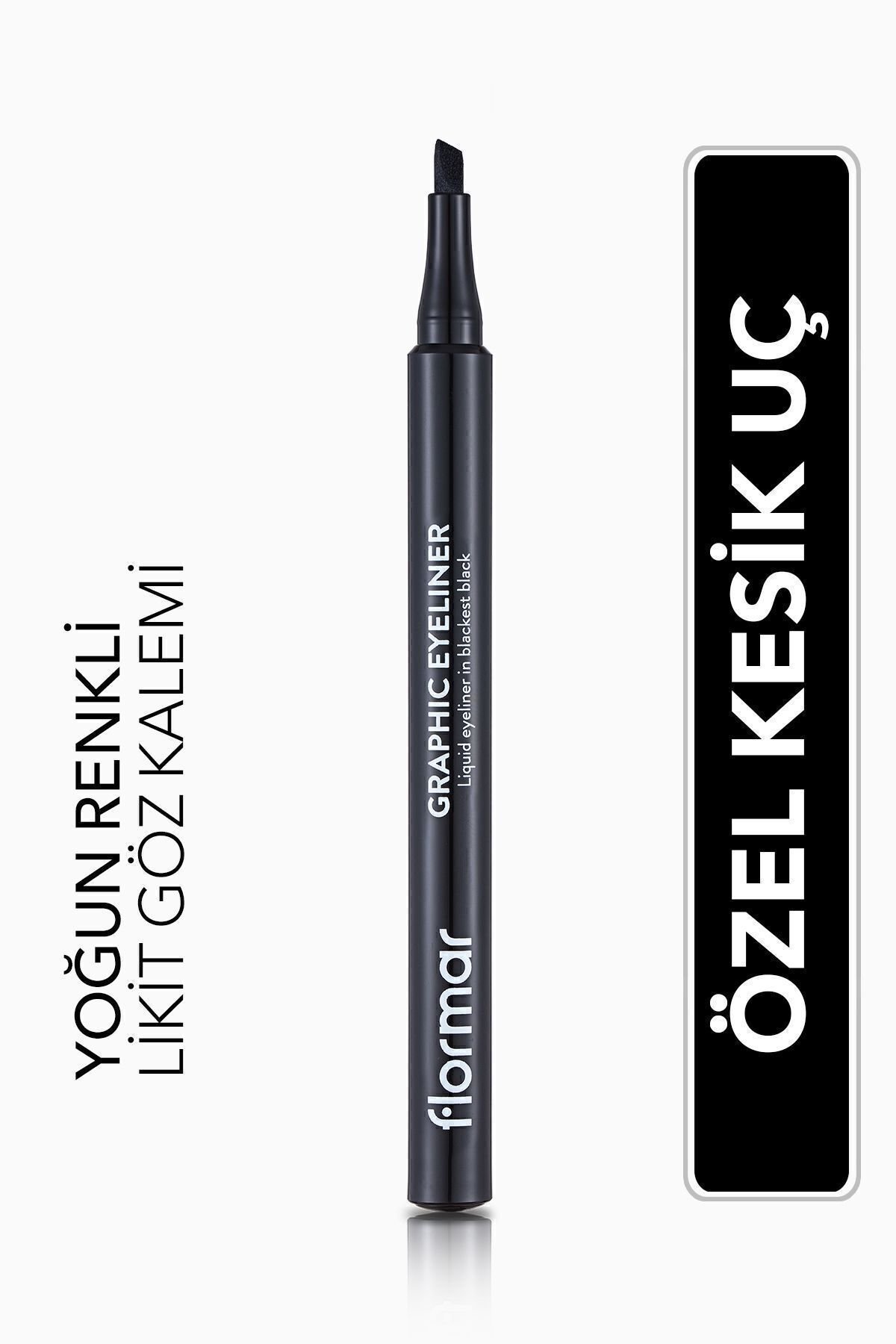 Kesik Uçlu Grafik Göz Kalemi (siyah) - Graphic Eyeliner - 001 Black - 8690604478507