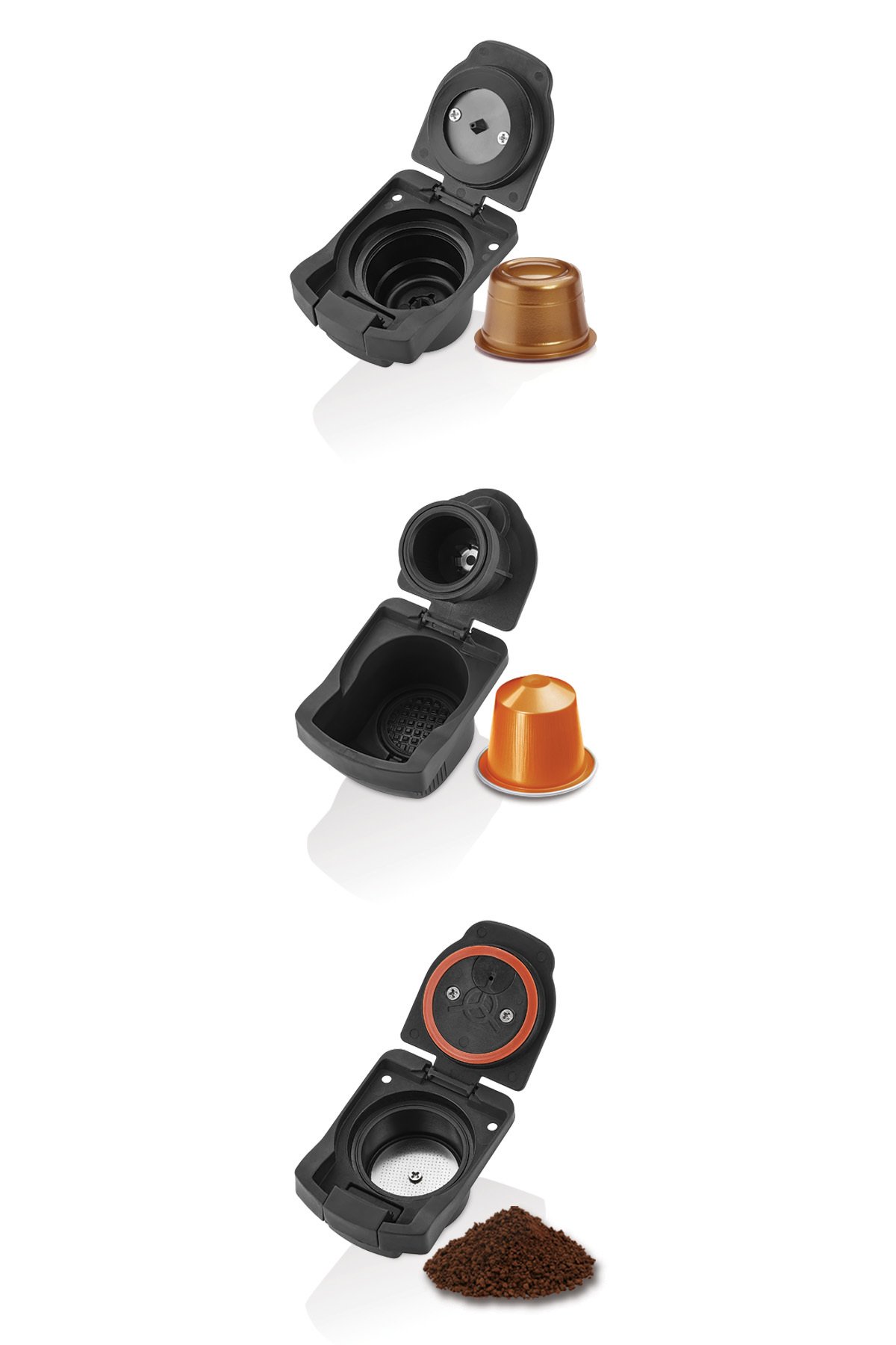 Kiwi Kcm-7597 Multikapsül Kahve Makinesi Kırmızı Nespresso/ Dolce Gusto/ Toz Kahve ile Uyumlu