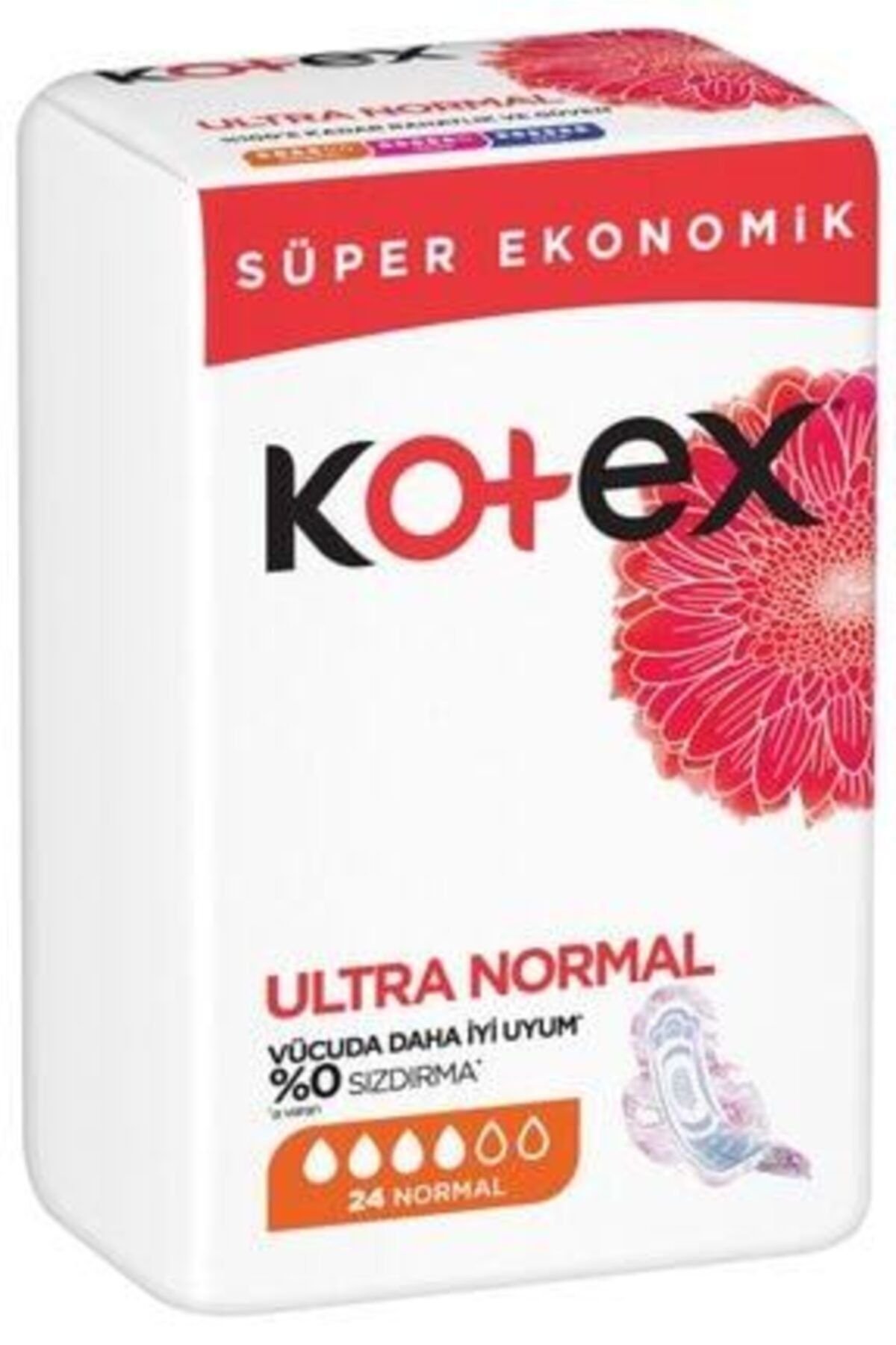 Kotex Hijyenik Ped Ultra Normal Ekonomik Paket 24'lü x3 Adet