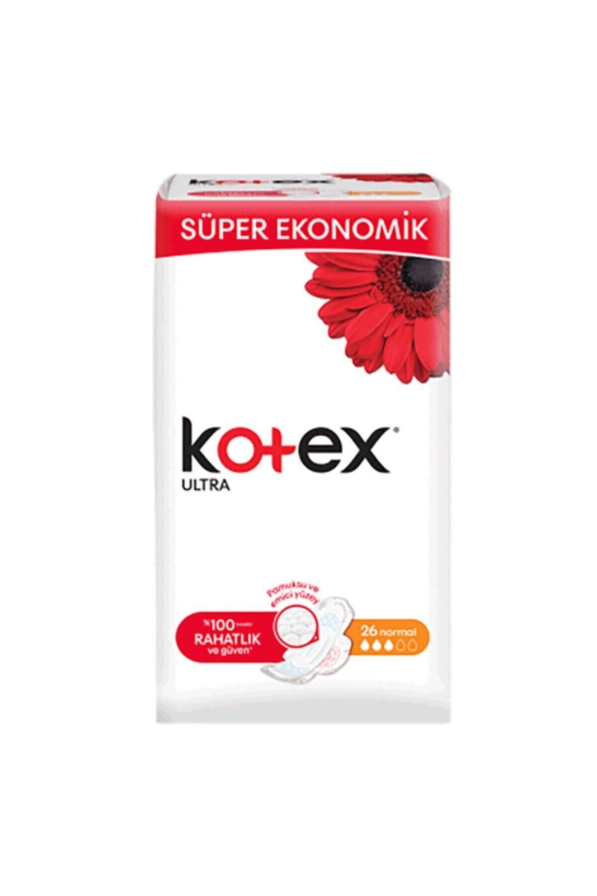 Kotex Ultra Quadro Normal 26'lı Hijyenik Kadın Pedi