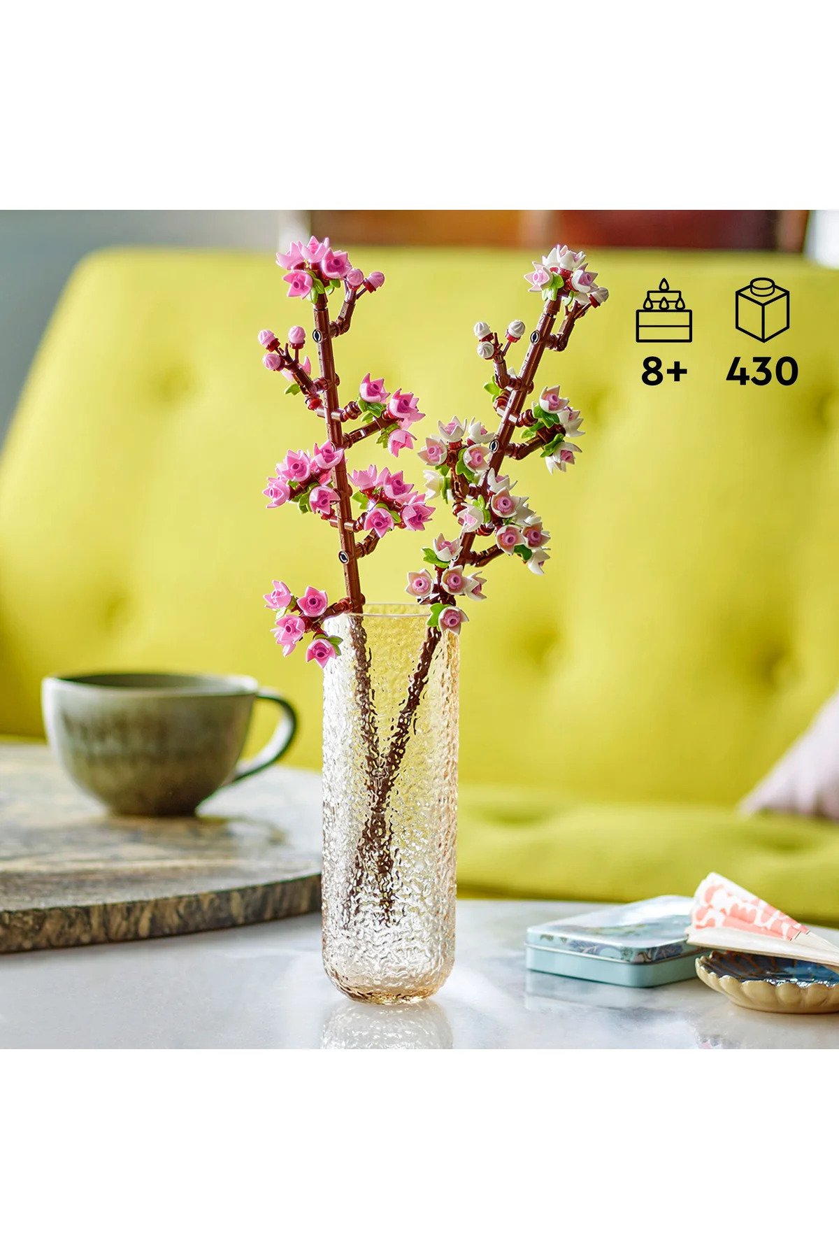 LEGO ® Botanicals Kiraz Çiçekleri 40725 - 8+ Çiçek Model Yapım Seti (430 Parça)