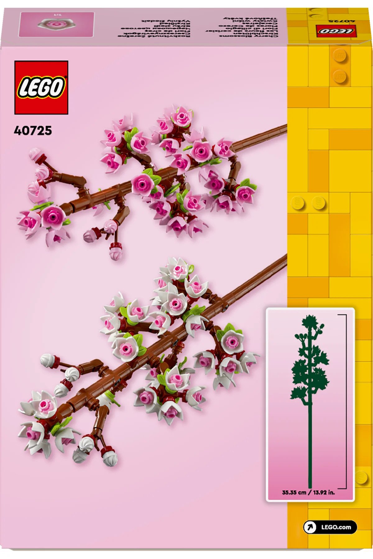LEGO ® Botanicals Kiraz Çiçekleri 40725 - 8+ Çiçek Model Yapım Seti (430 Parça)