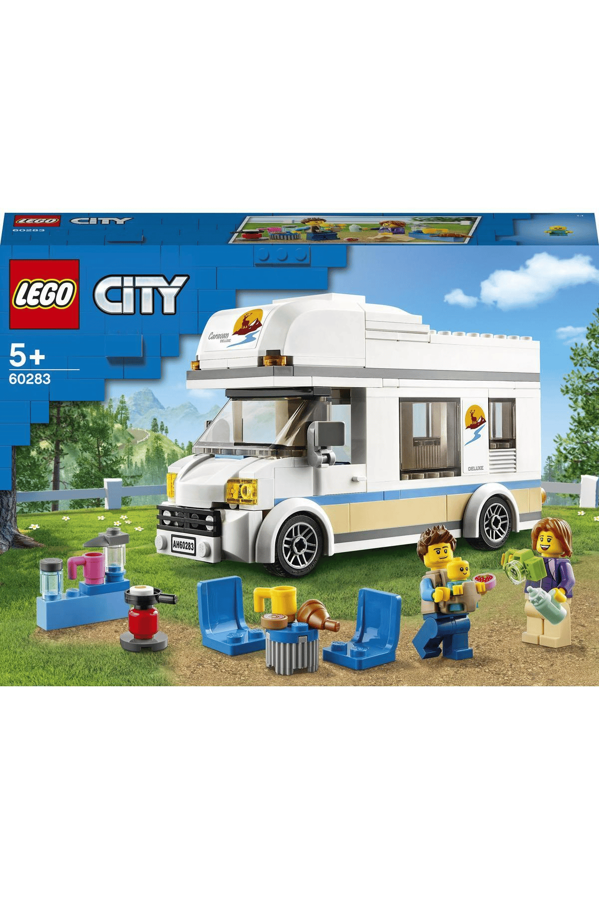 LEGO® City Tatilci Karavanı 60283 Yapım Seti; Çocuklar için Harika bir Tatil Oyuncağı (190 Parça)