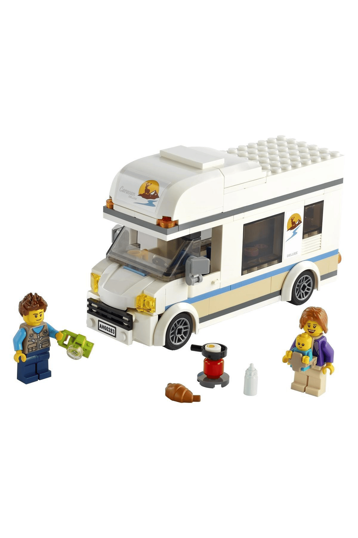 LEGO® City Tatilci Karavanı 60283 Yapım Seti; Çocuklar için Harika bir Tatil Oyuncağı (190 Parça)