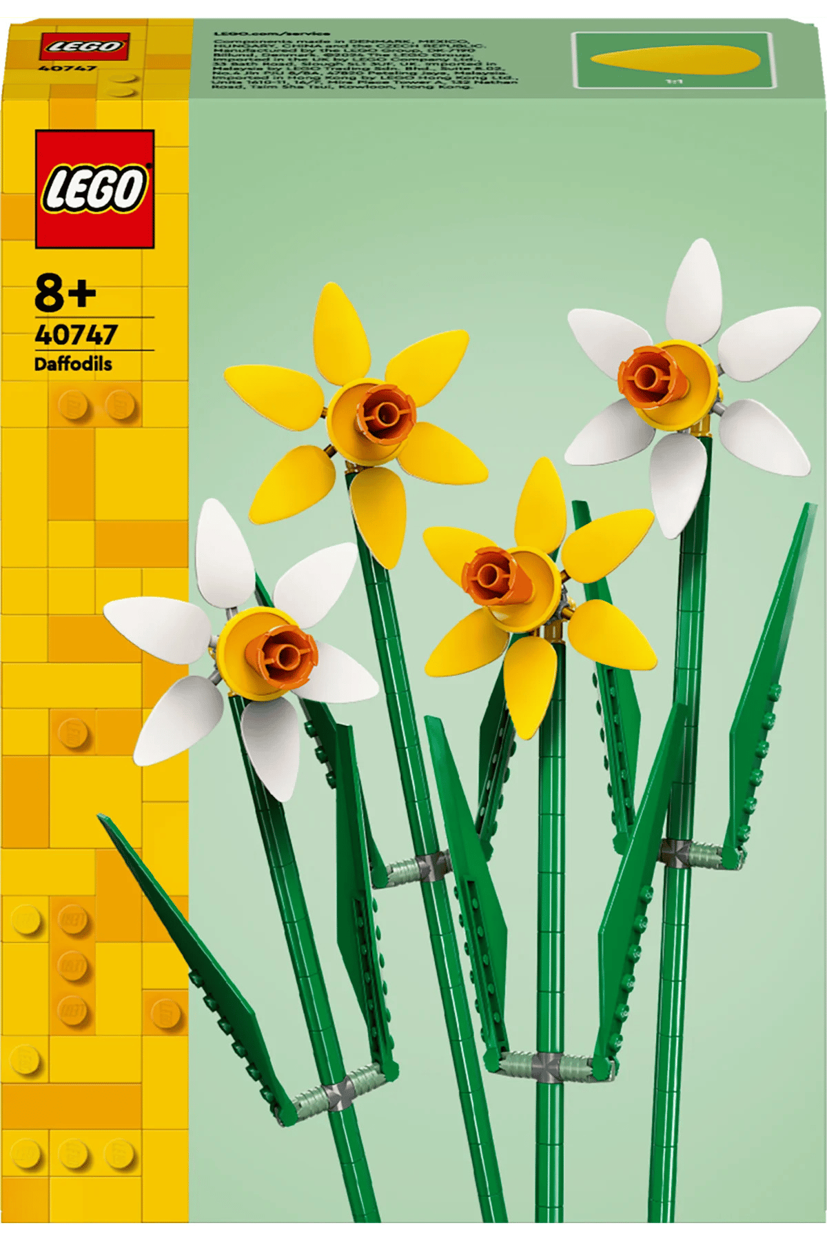 LEGO Icons Nergis 40747- Dekoratif, Koleksiyonluk ve Sergilenebilir Çiçek Modeli Yapım Seti (216 Parça)