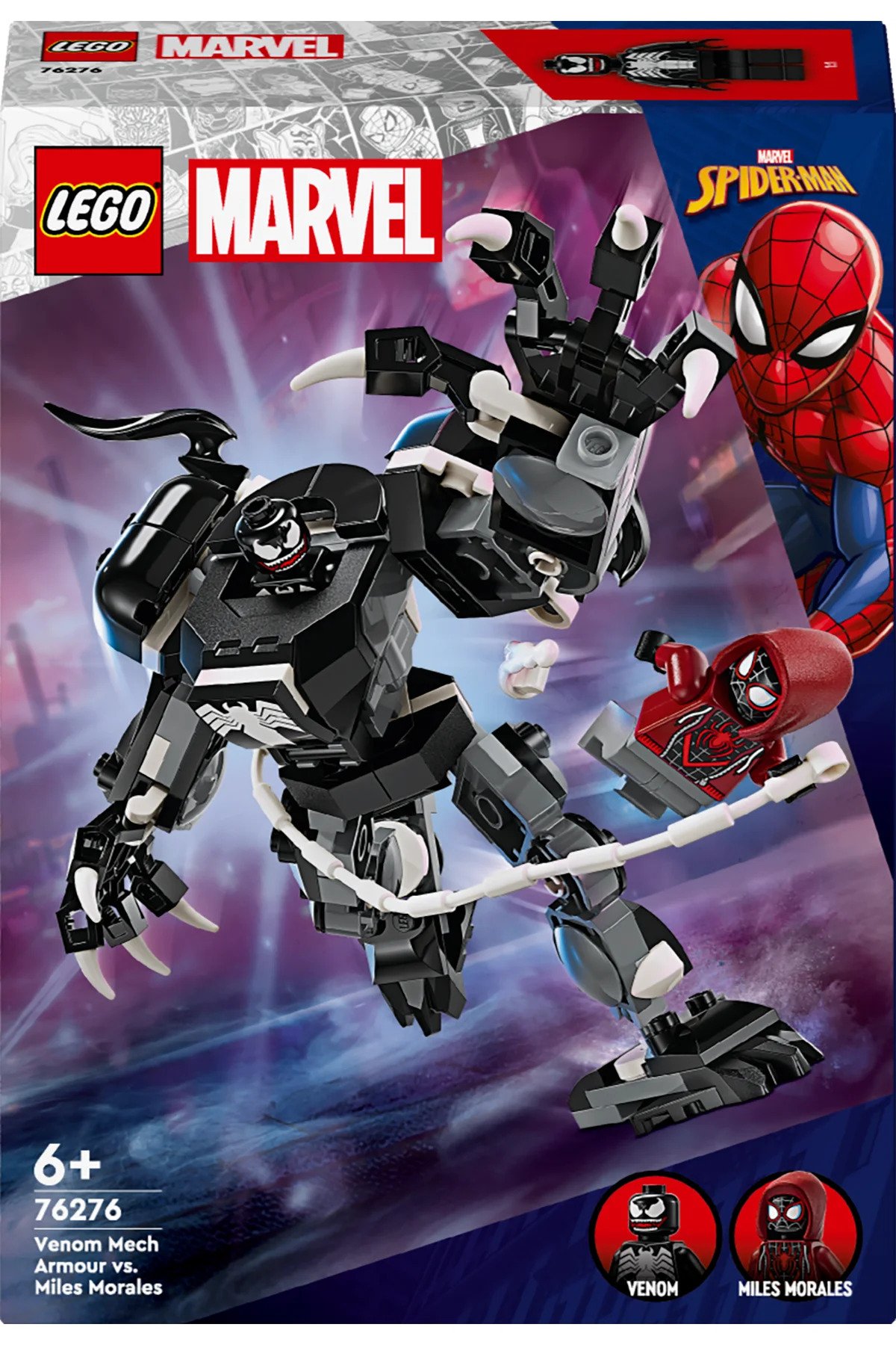 LEGO® Marvel Venom Robot Zırhı Miles Morales'e Karşı 76276  - 6 Yaş+ İçin Yapım Seti (134 Parça)