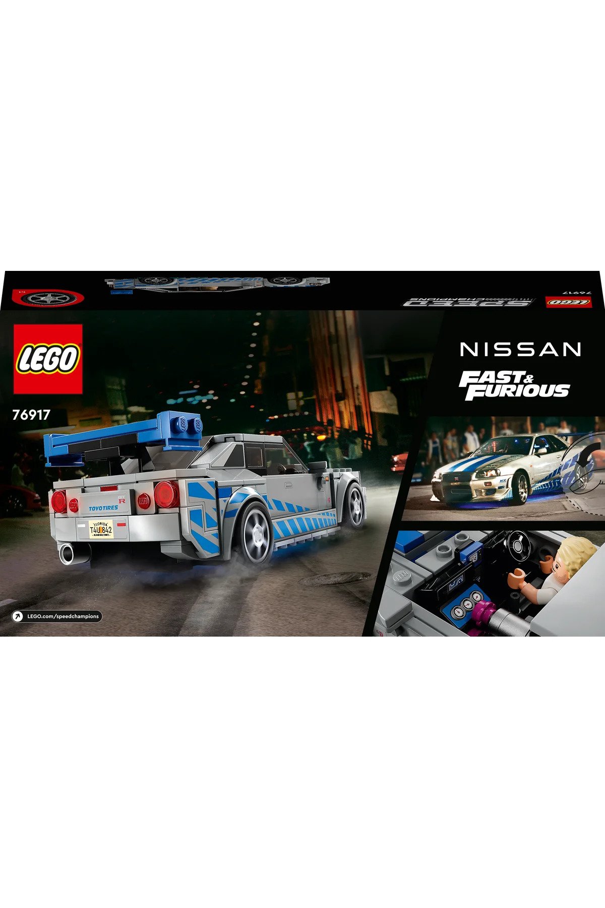 LEGO ® Speed Champions Daha Hızlı Daha Öfkeli Nissan Skyline GT-R (R34) 76917 (319 Parça)
