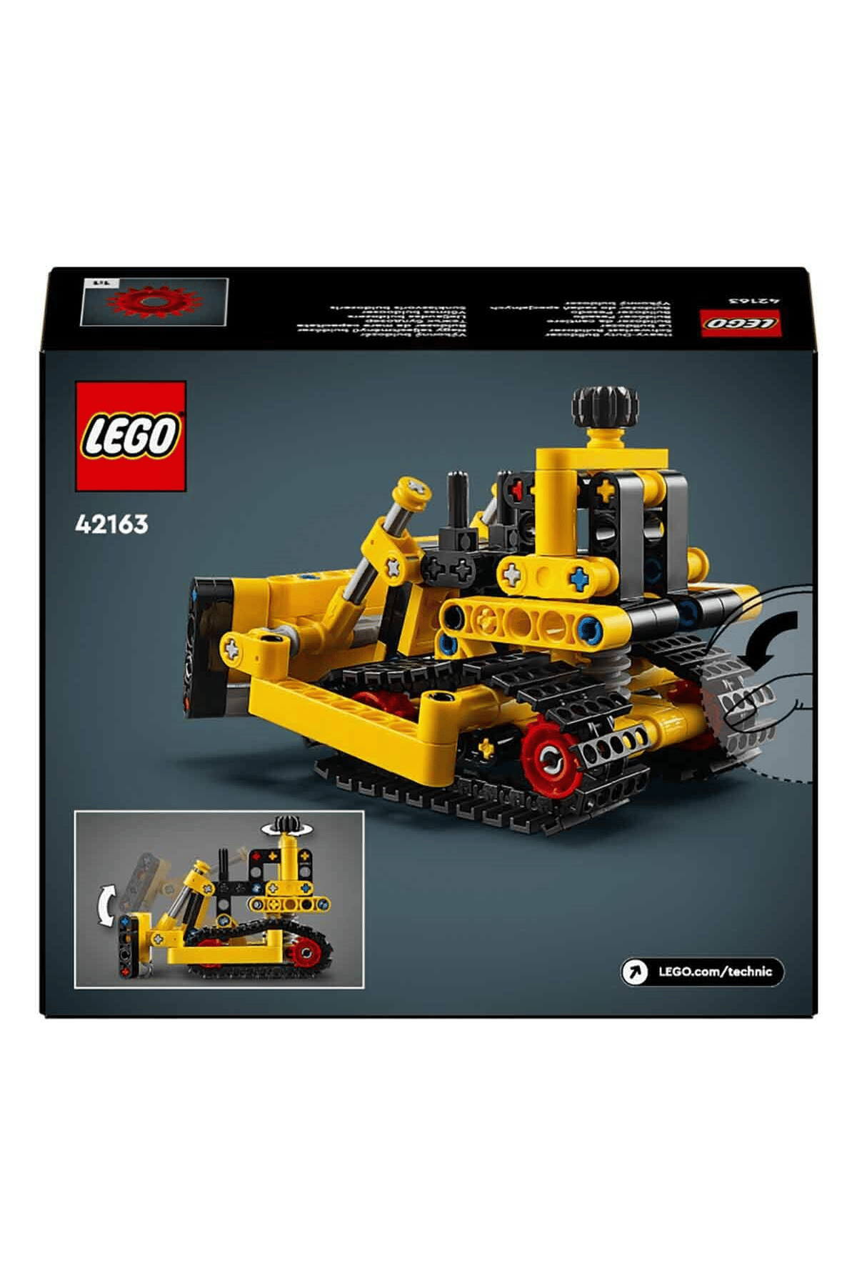 LEGO ® Technic Ağır İş Buldozeri 42163  - 7 Yaş ve Üzeri İçin Yapım Seti (195 Parça)