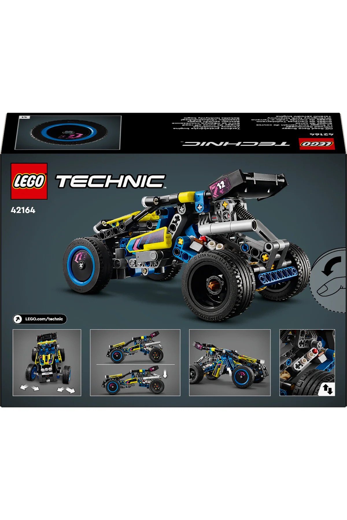 LEGO ® Technic Arazi Yarışı Arabası 42164  - 8 Yaş ve Üzeri İçin Yapım Seti (219 Parça)