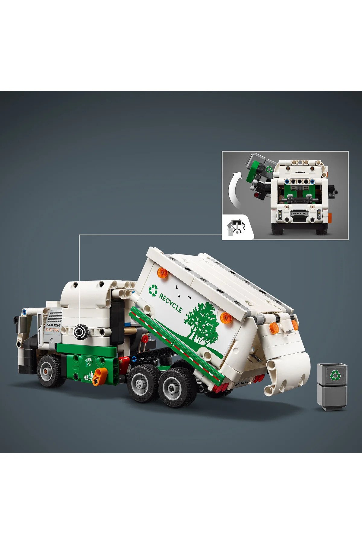 LEGO ® Technic Mack® LR Electric Çöp Kamyonu 42167  - 8 Yaş ve Üzeri İçin Yapım Seti (503 Parça)