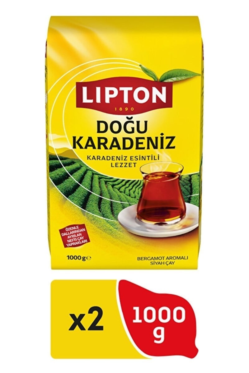Lipton Doğu Karadeniz Bergamot Aromalı Dökme Çay 1 Kg X 2 Adet