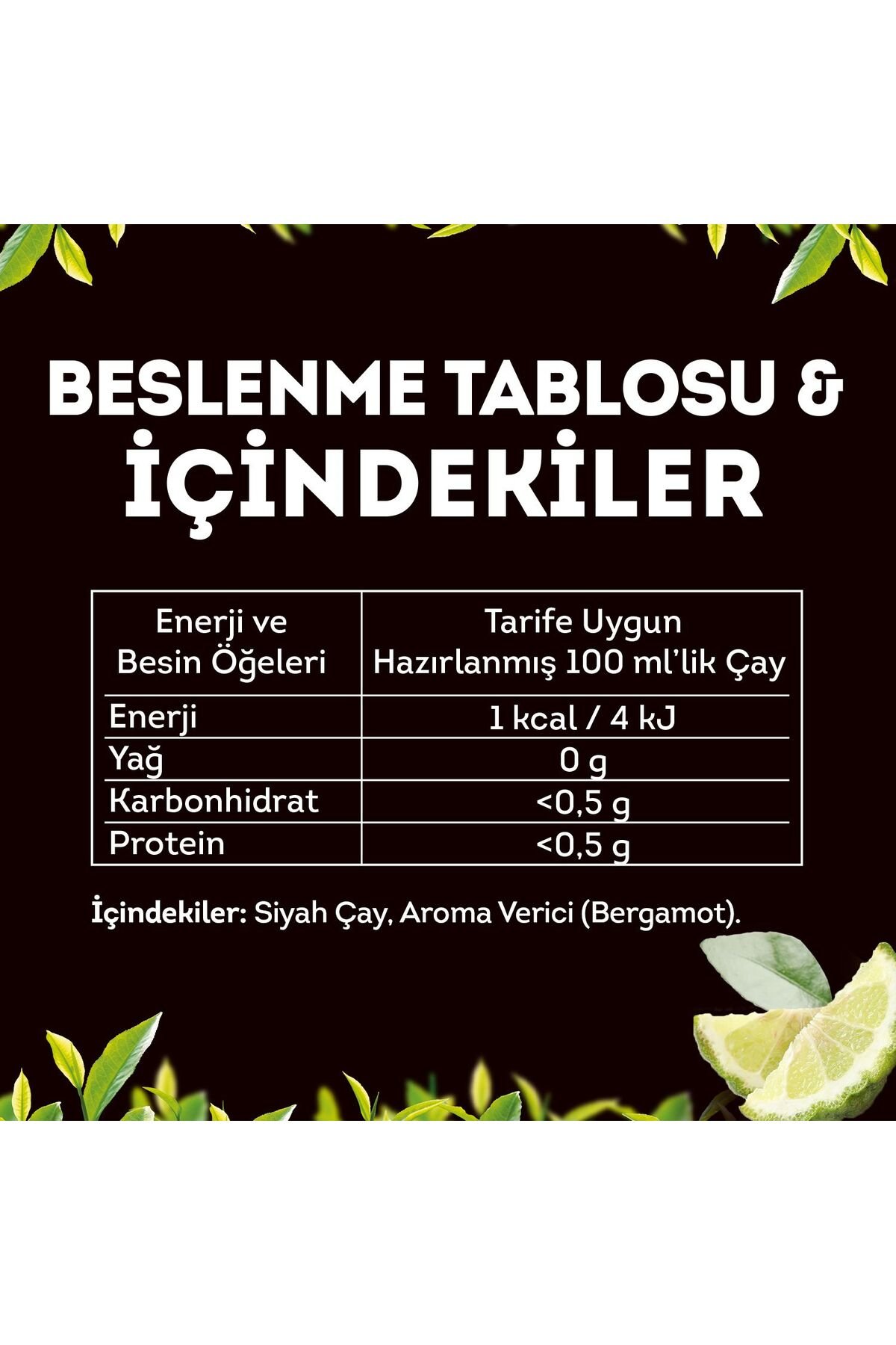 Lipton Earl Grey Dökme Çay 1000 gr