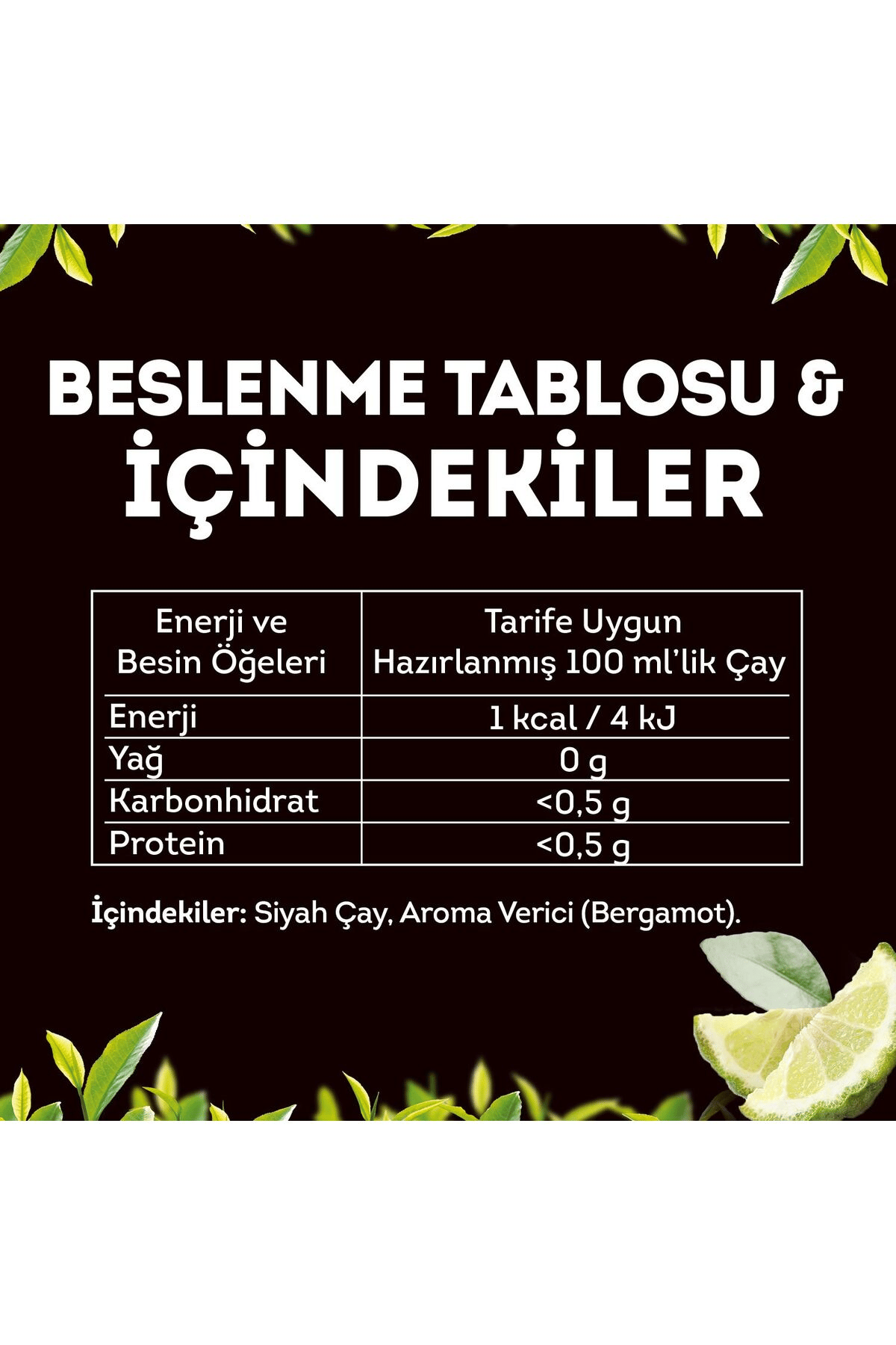 Lipton Earl Grey Dökme Çay 1000 gr x5 Adet