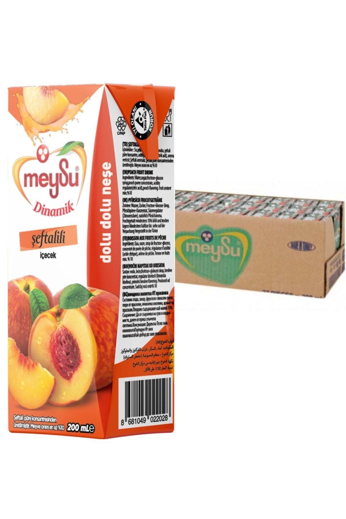 Meysu Şeftali Meyve Suyu 200ml 27 Adet