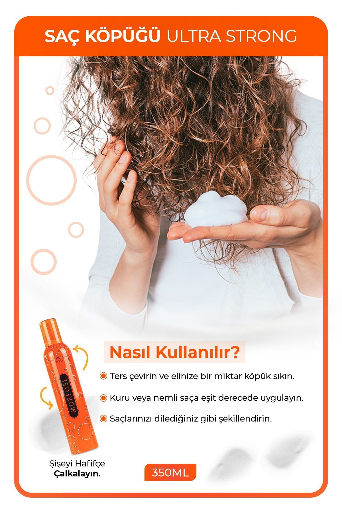 Morfose Ultra Strong Saç Köpüğü 350 ml - Güçlü Tutuş