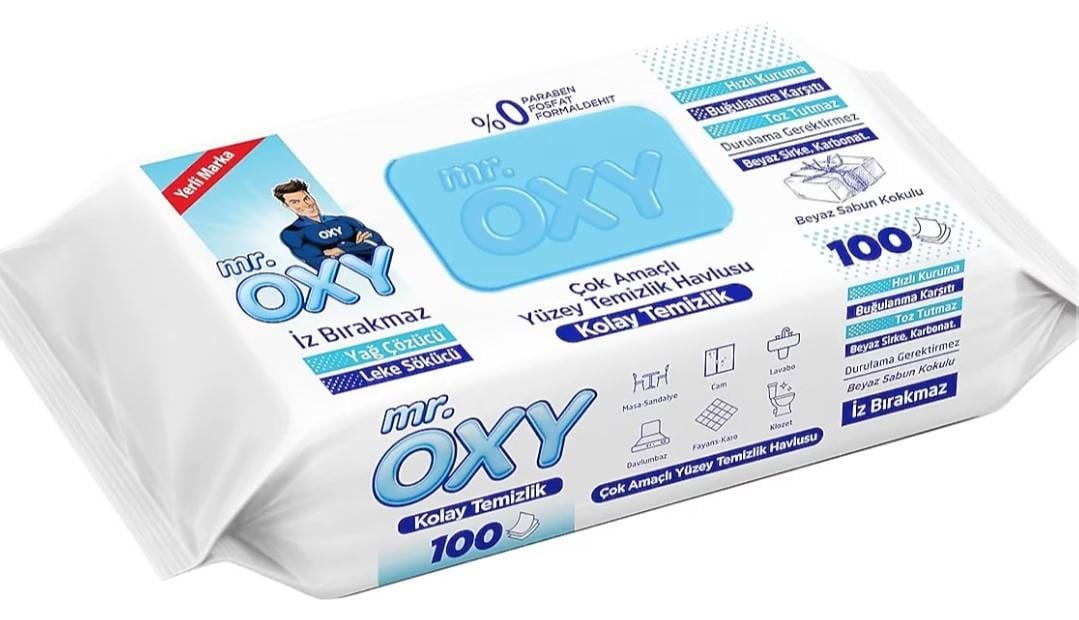 Mr. Oxy Yüzey Temizlik Havlusu 100'lü