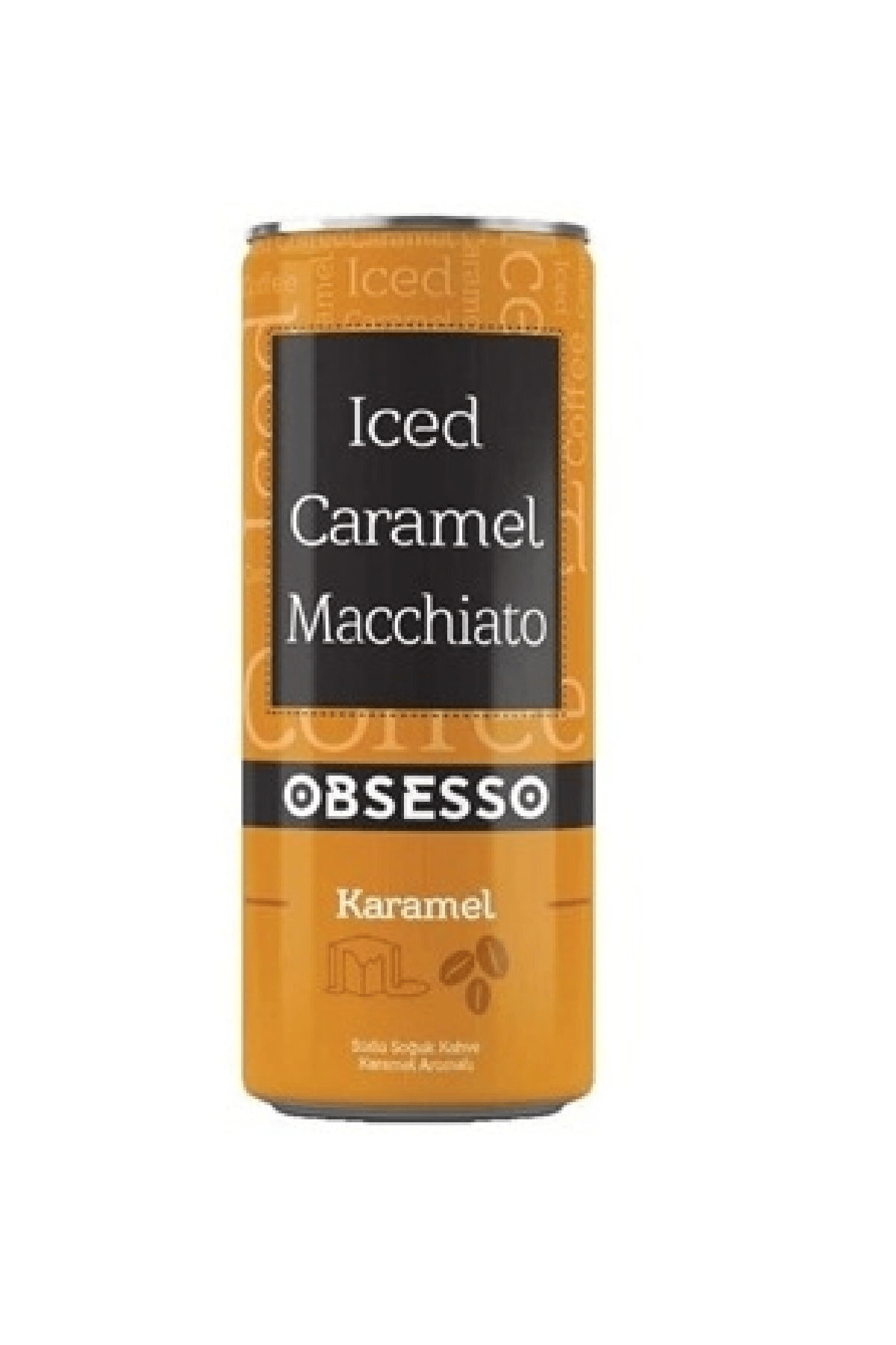 OBSESSO Iced Caramel Macchiato Soğuk Kahve 250 Ml X 12