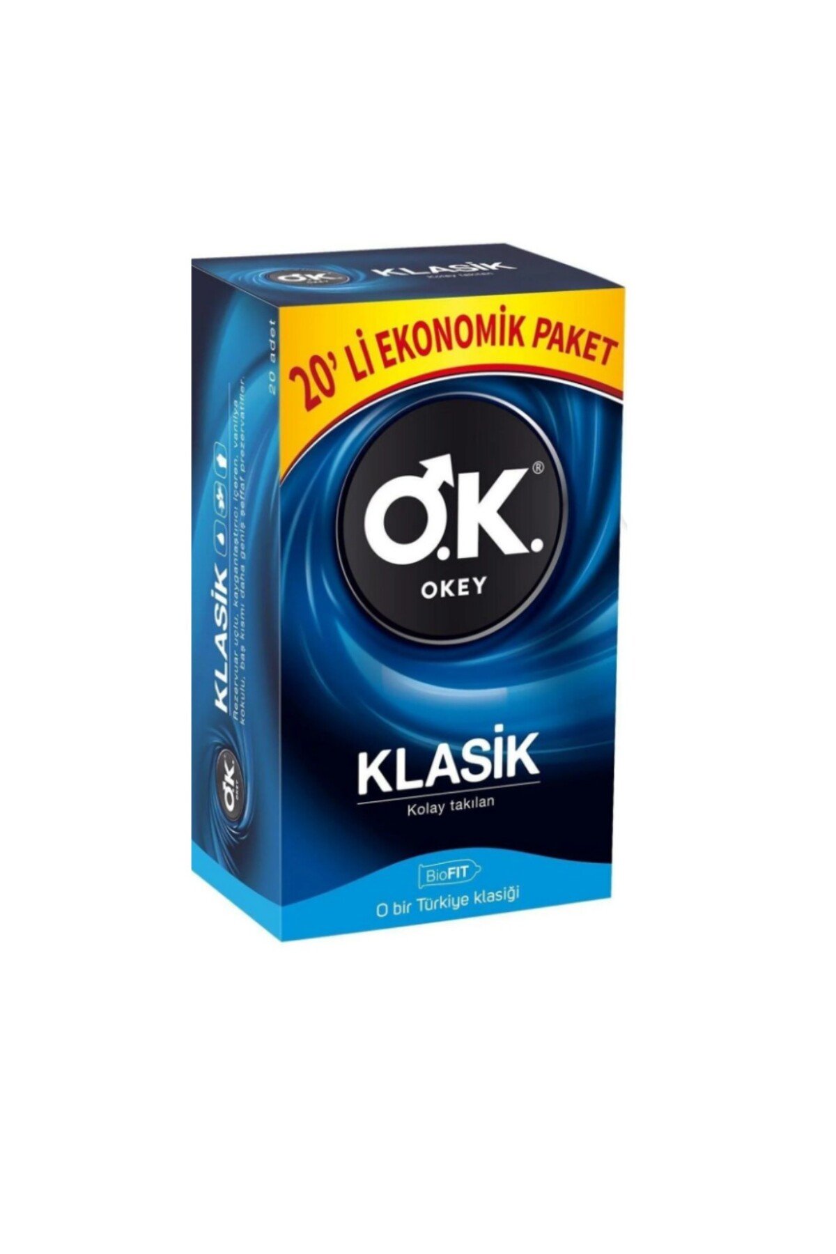 Okey Prezervatif Klasik 20'li Ekonomik Paket