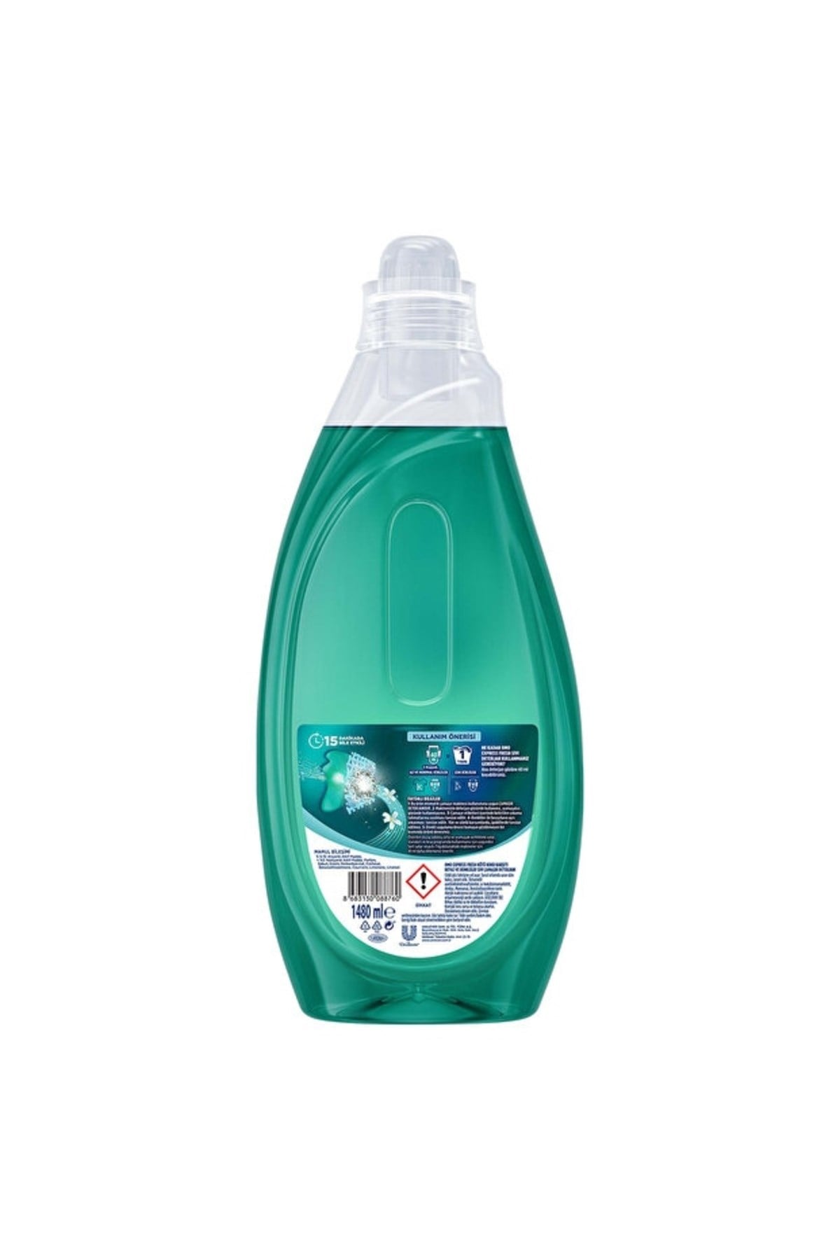 Omo Express Fresh Kötü Koku Karşıtı Beyaz ve Renkliler Sıvı Çamaşır Deterjanı 1480 ml x2
