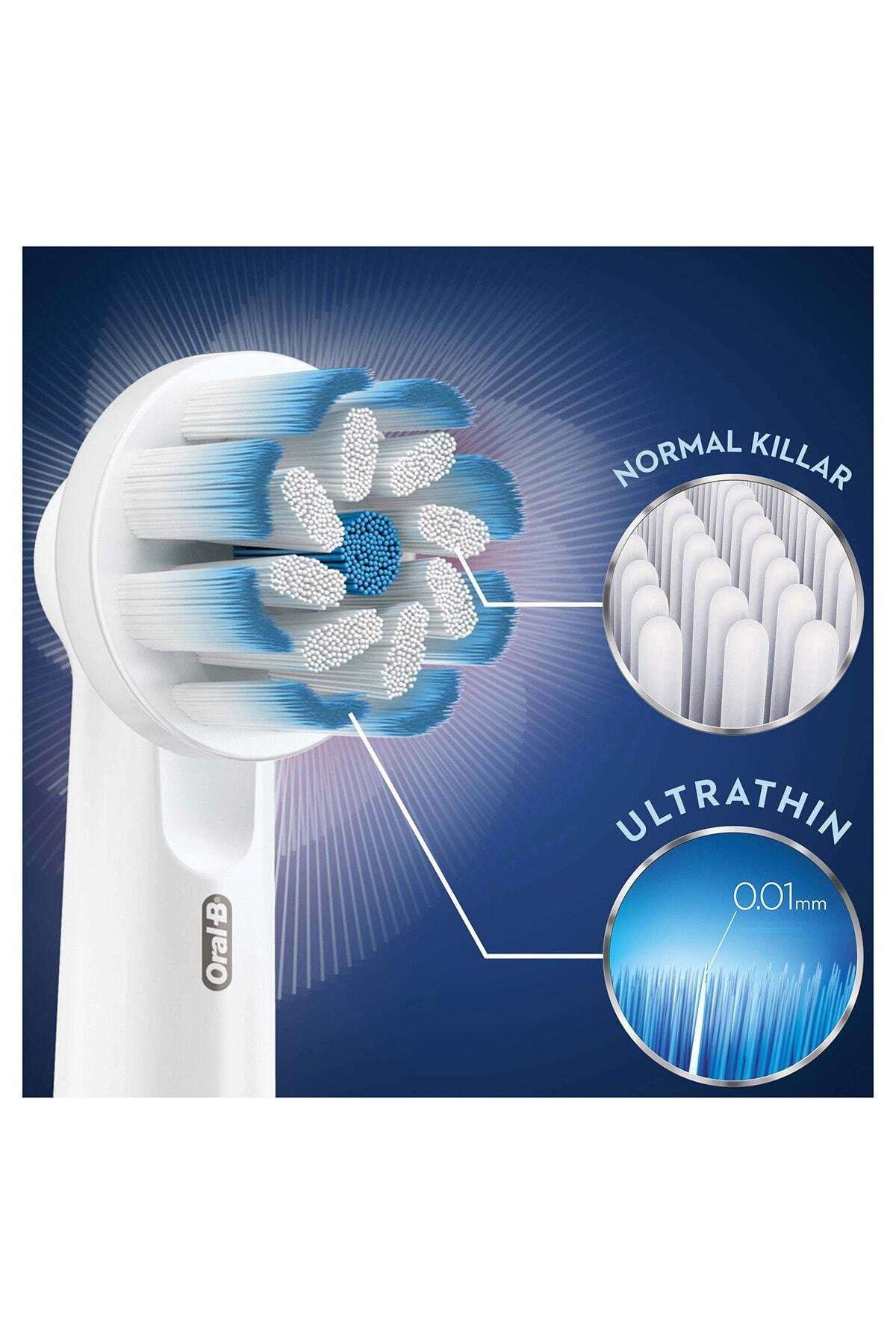 Oral-B Diş Fırçası Yedek Başlığı Cleancare Sensitive Ultra Thin 4 Lü