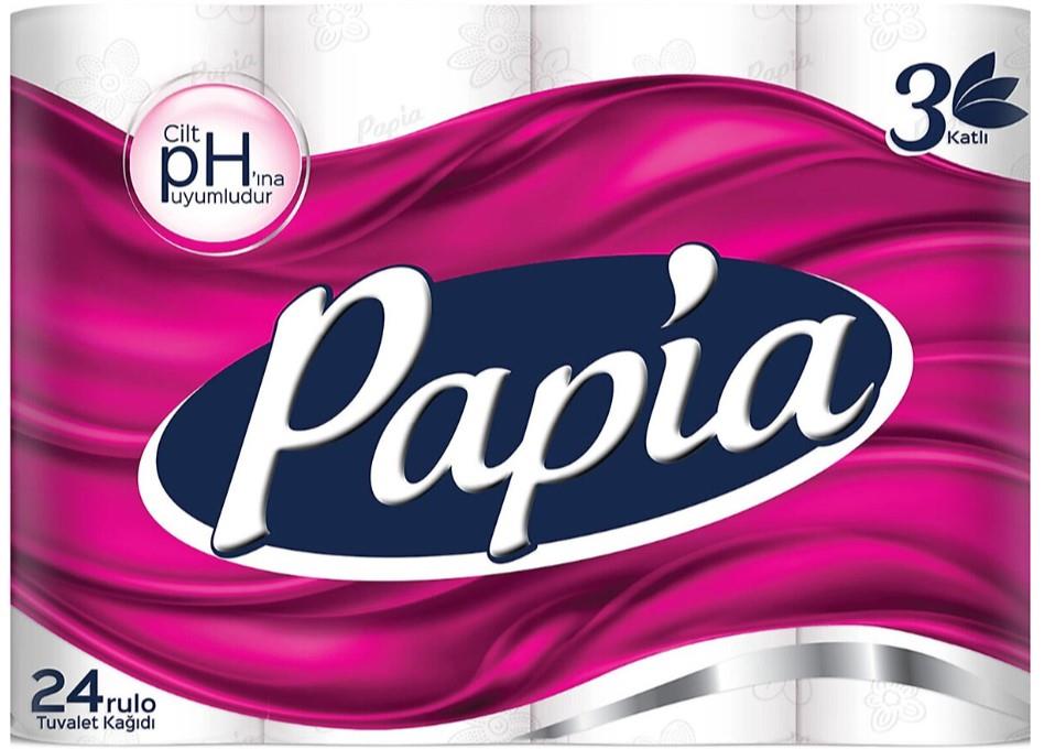 Papia Tuvalet Kağıdı 24'lü 3 Katlı