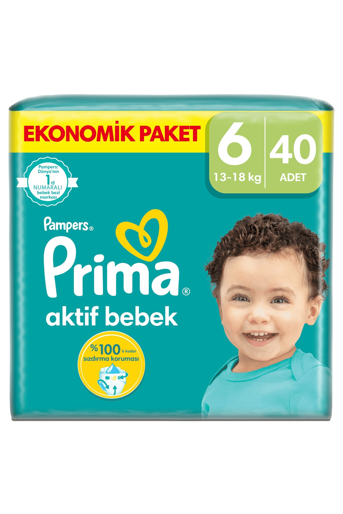 Prima Aktif Bebek 6 Xl Fırsat Paket 40'lı Bebek Bezi