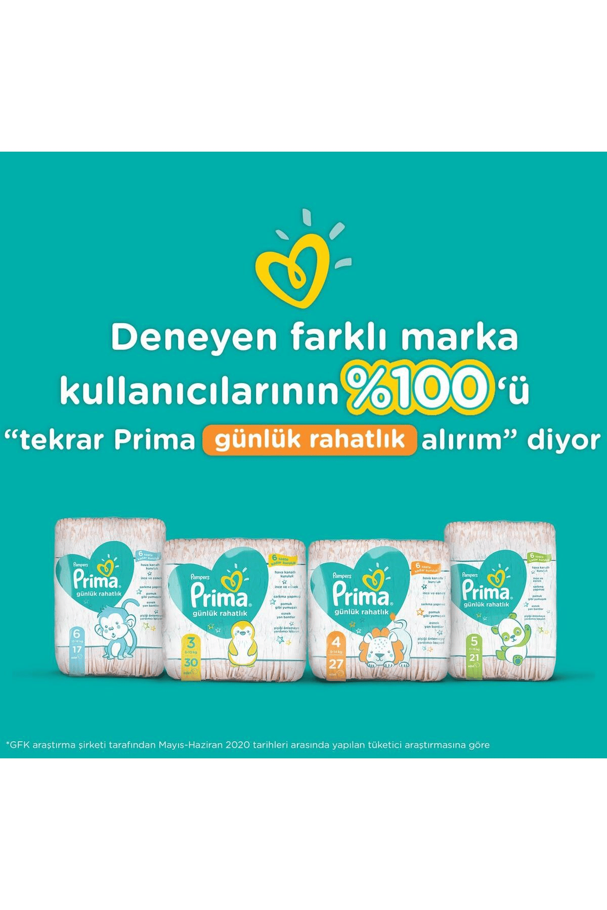 Prima Günlük Rahatlık 4 Midi 27'li