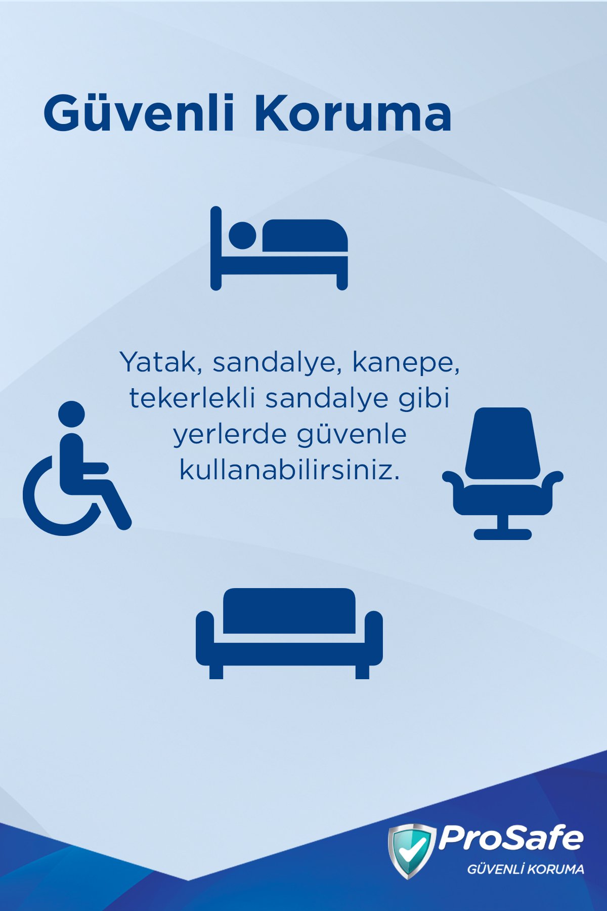 Prosafe 60*90 Yatak Koruyucu Örtü 30'lu x2 Adet
