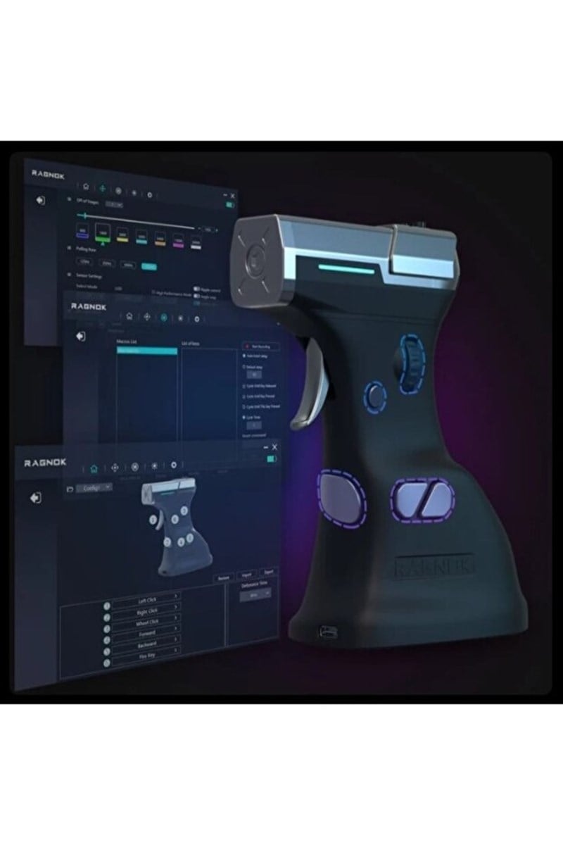 RAGNOK ErgoStrike7 Geri Tepme Özellikli Yeni Nesil FPS Gaming Mouse Siyah
