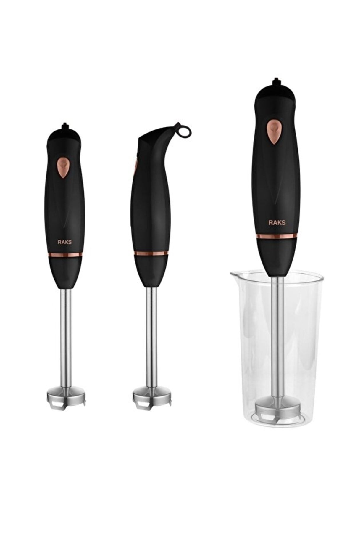 Raks Pera Plus 1700 Watt Paslanmaz 4 Bıçaklı 600 ML.Ölçme Kabı ve Kahvaltı Bıçağı Hediyeli El Blender
