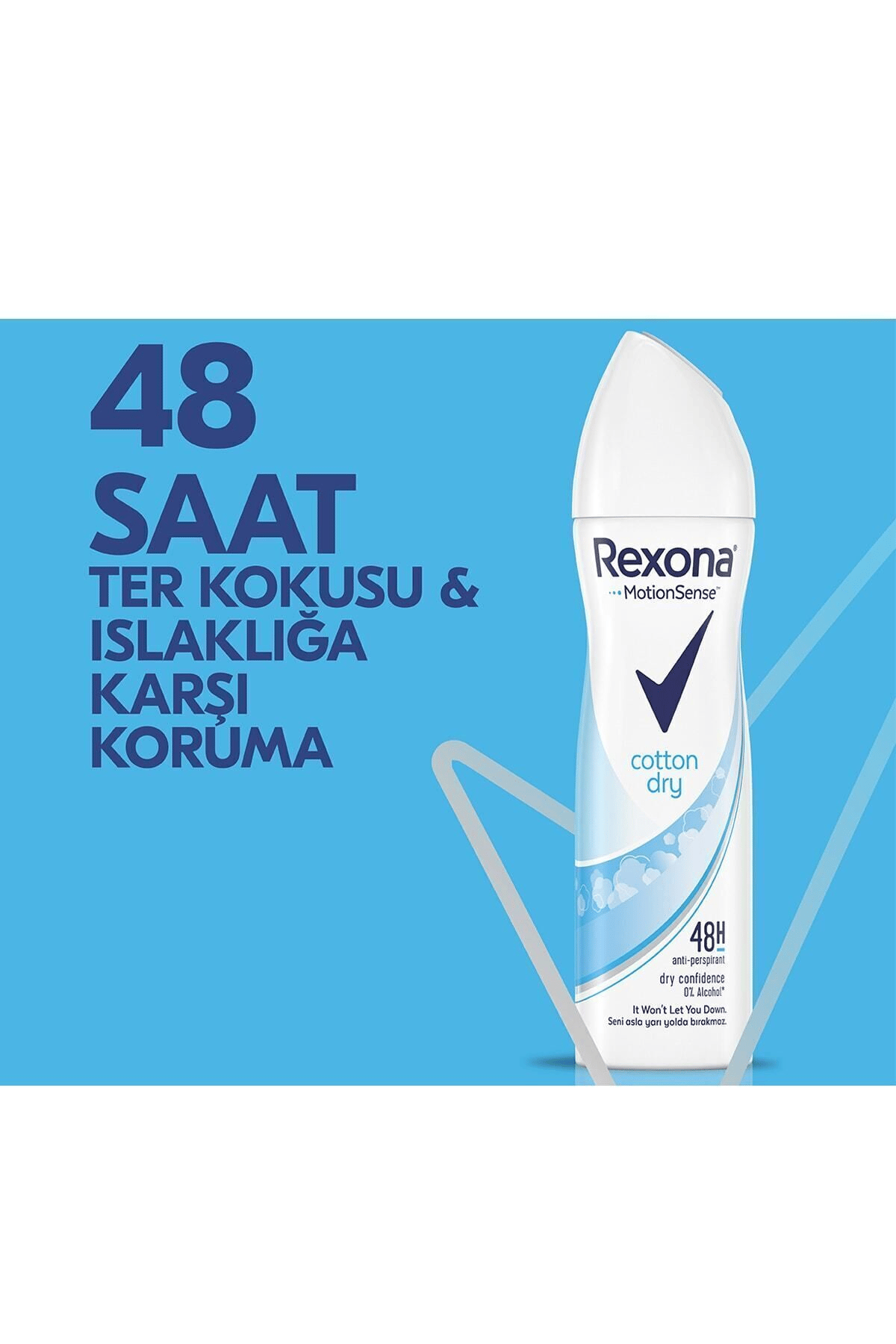 Rexona Kadın Sprey Deodorant Cotton Dry 150 ml x3 Adet