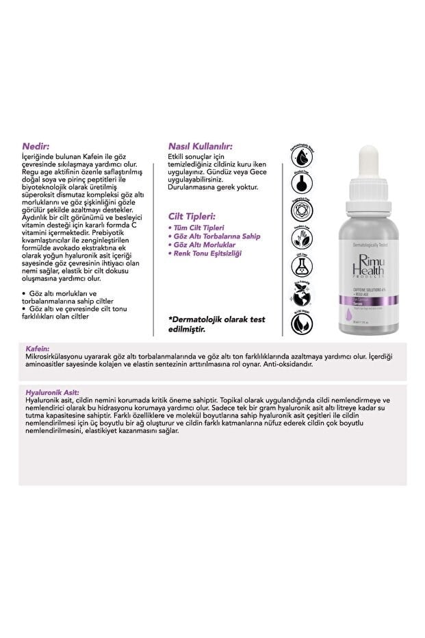Rimu Health Products Eye Contour Serum + İntensive Moisturizing Serum